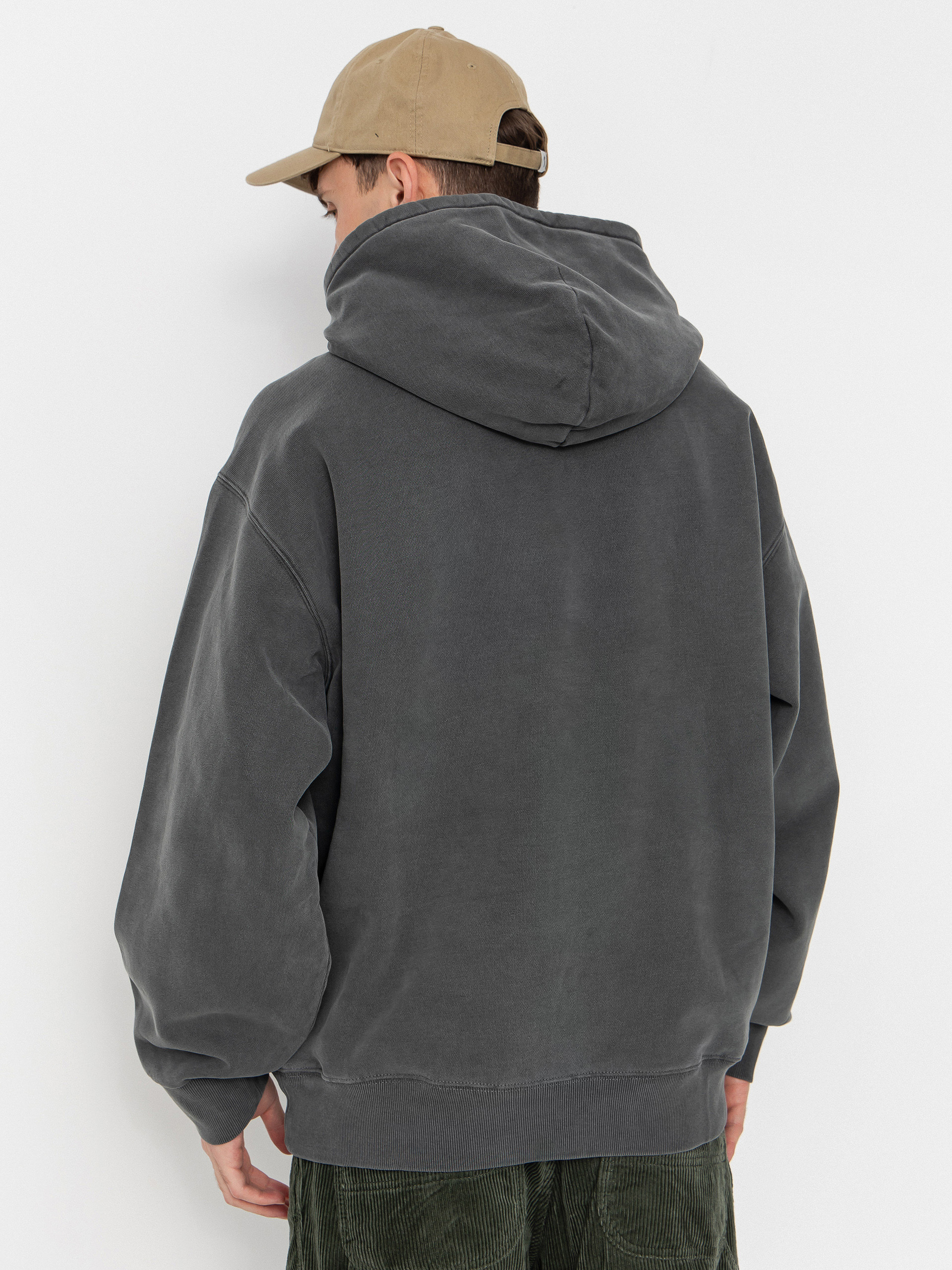 Kapucnis pulóver Carhartt WIP Vista HD (black/garment dyed)