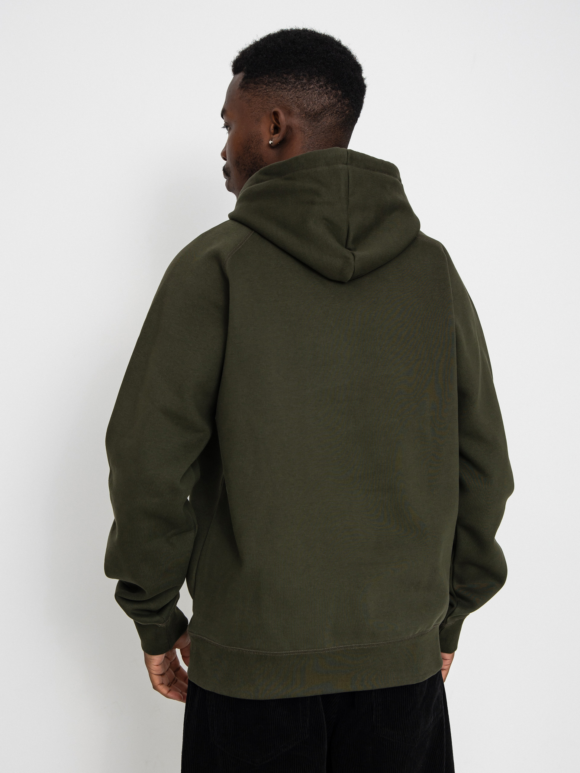 Kapucnis pulóver Carhartt WIP Chase HD (olive/gold)