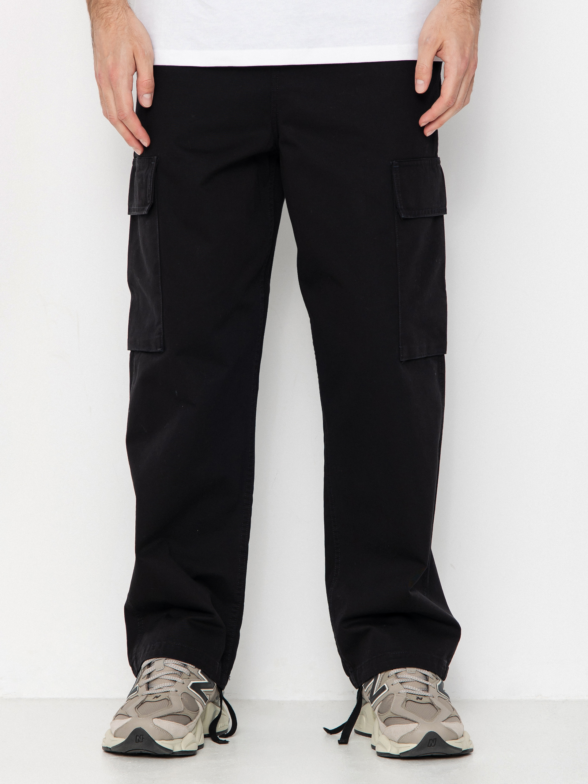 Kisnadrág Carhartt WIP Kade Cargo (black/stone washed)