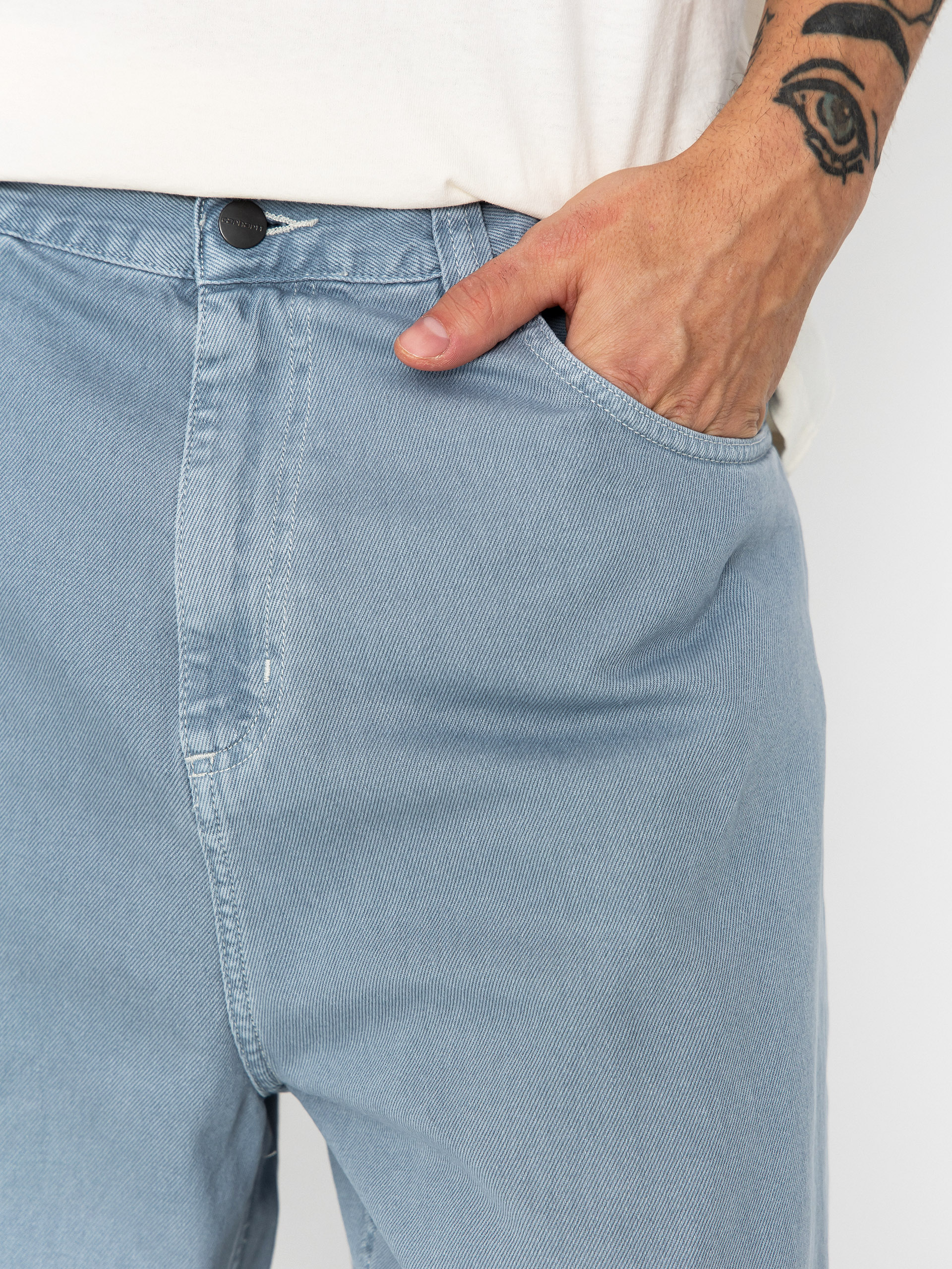 Kisnadrág Carhartt WIP Brandon (citadel/stone dyed)