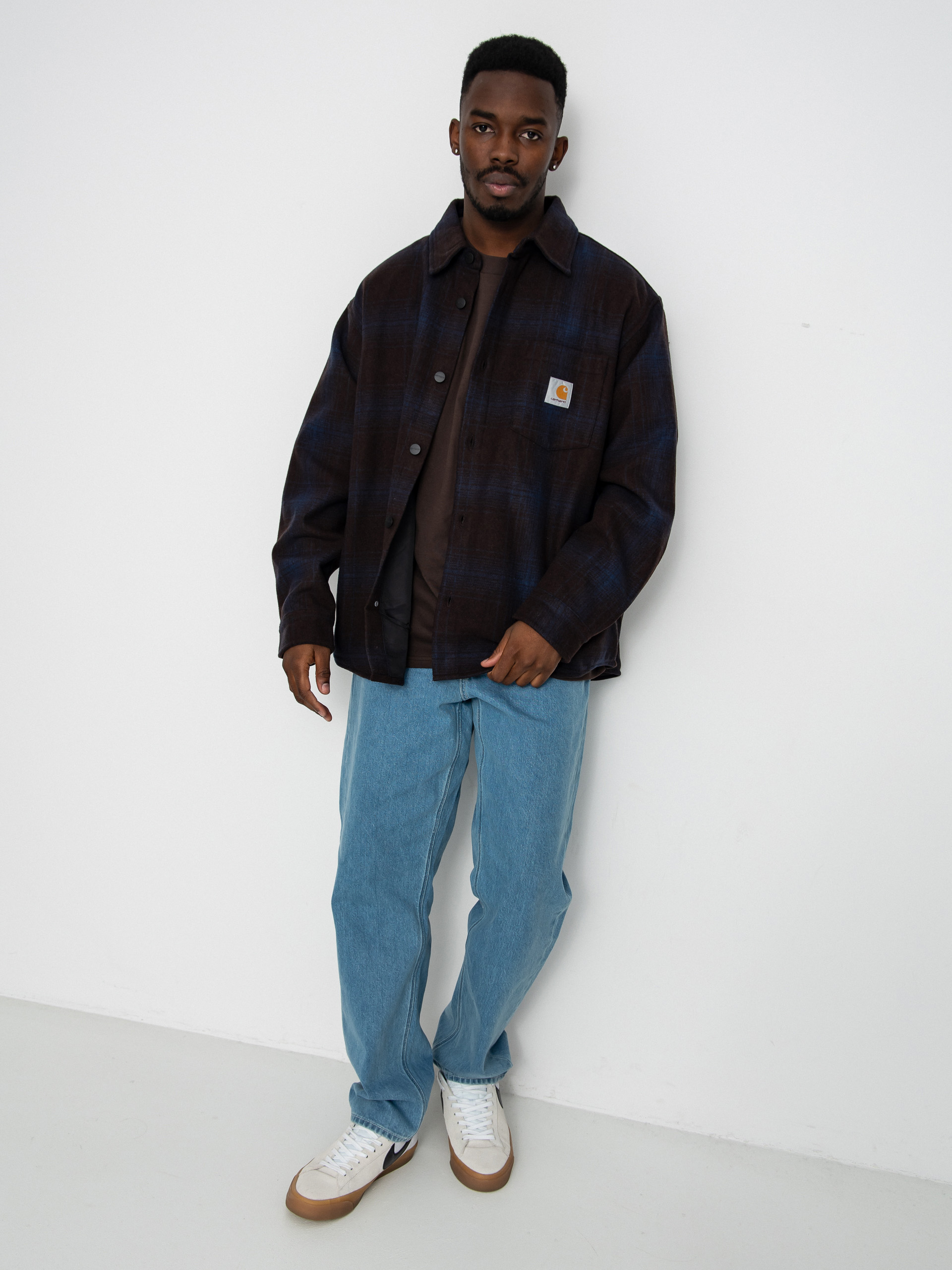 Dzseki Carhartt WIP Brennan (brennan check/palisander/jupiter)