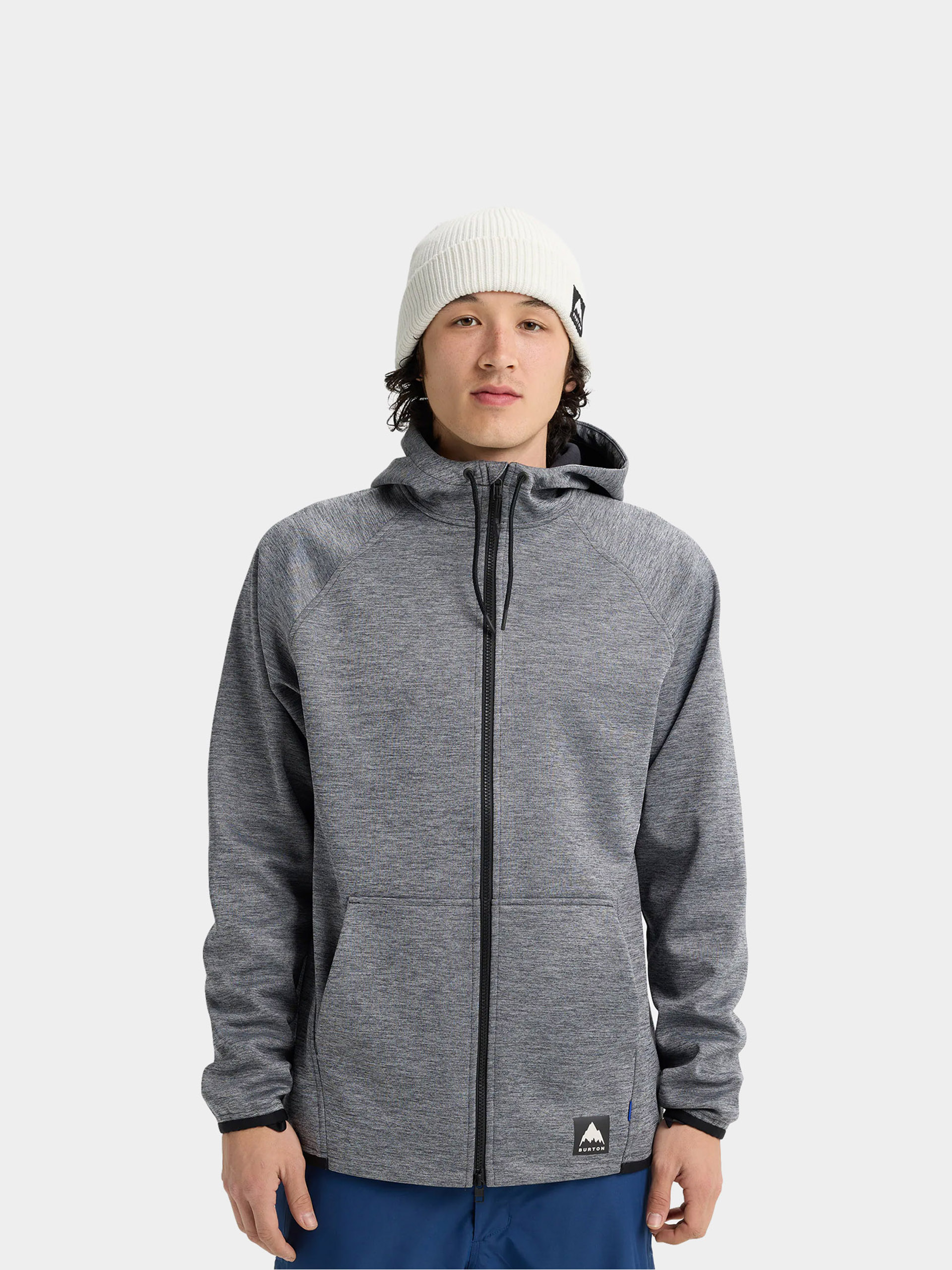 Férfi Thermo pulóver Burton Crown ZHD (true black heather)