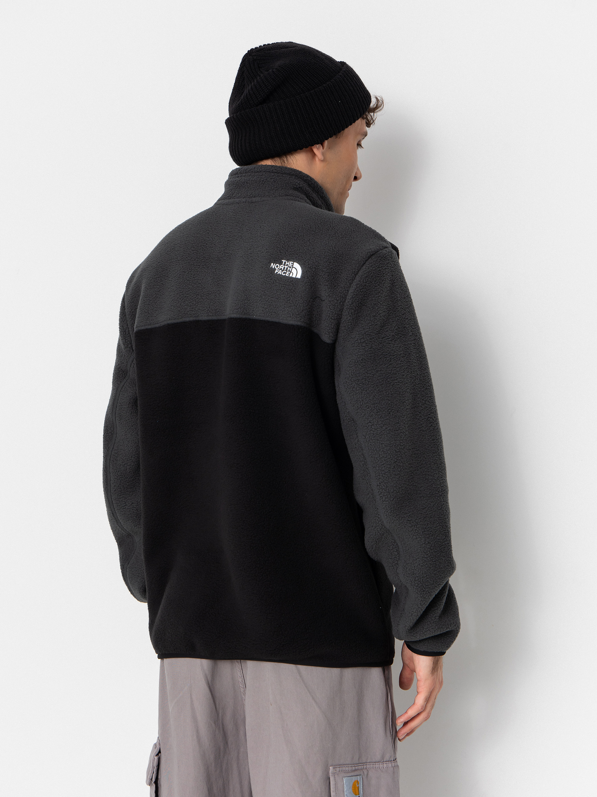 Férfi The North Face Yumiori 1/4 Zip Polár pulóver (tnfblk/asphltgry/mnmntgry)