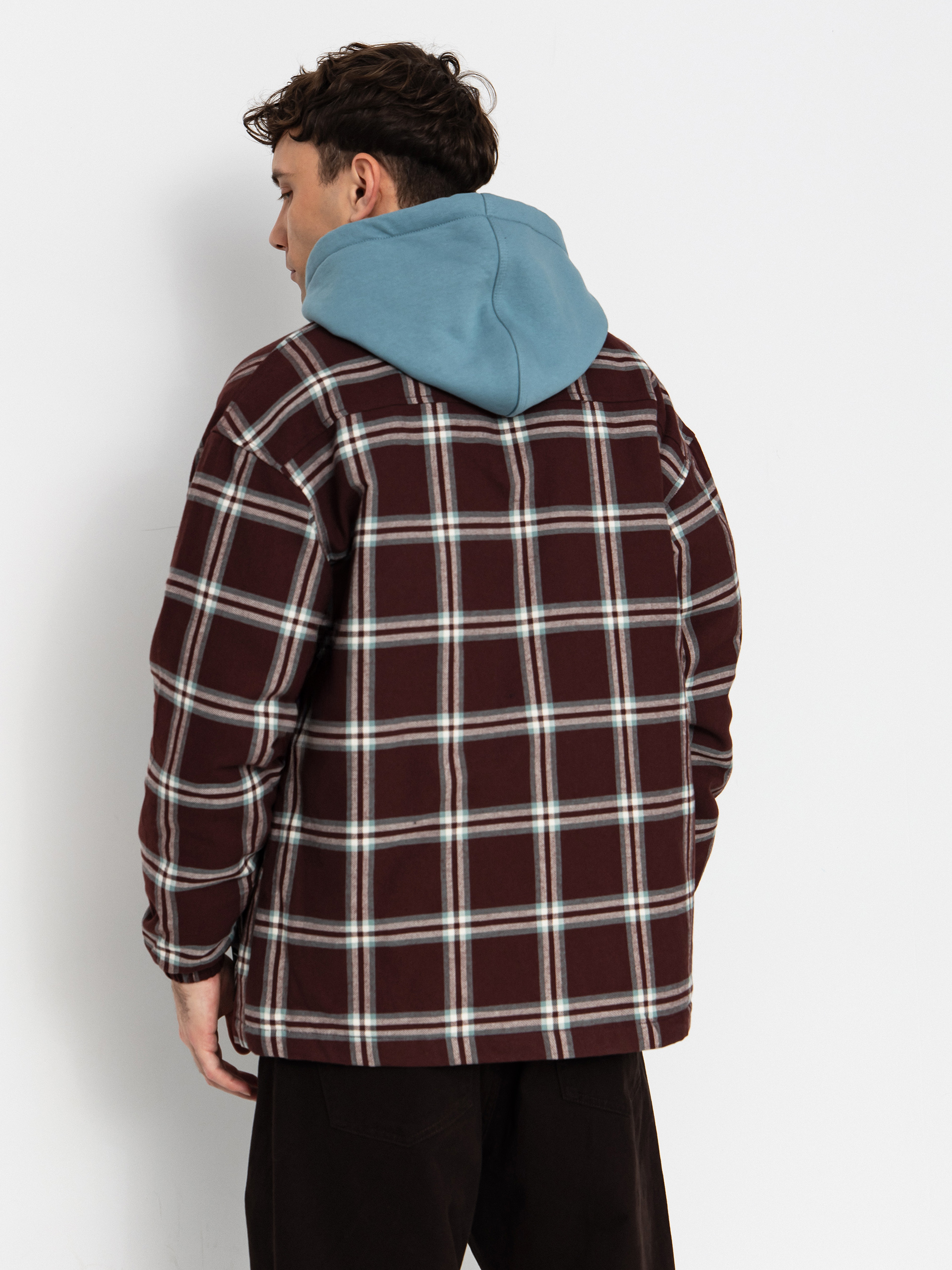 Női Dzseki Volcom Ins Riding Flannel (oxblood)