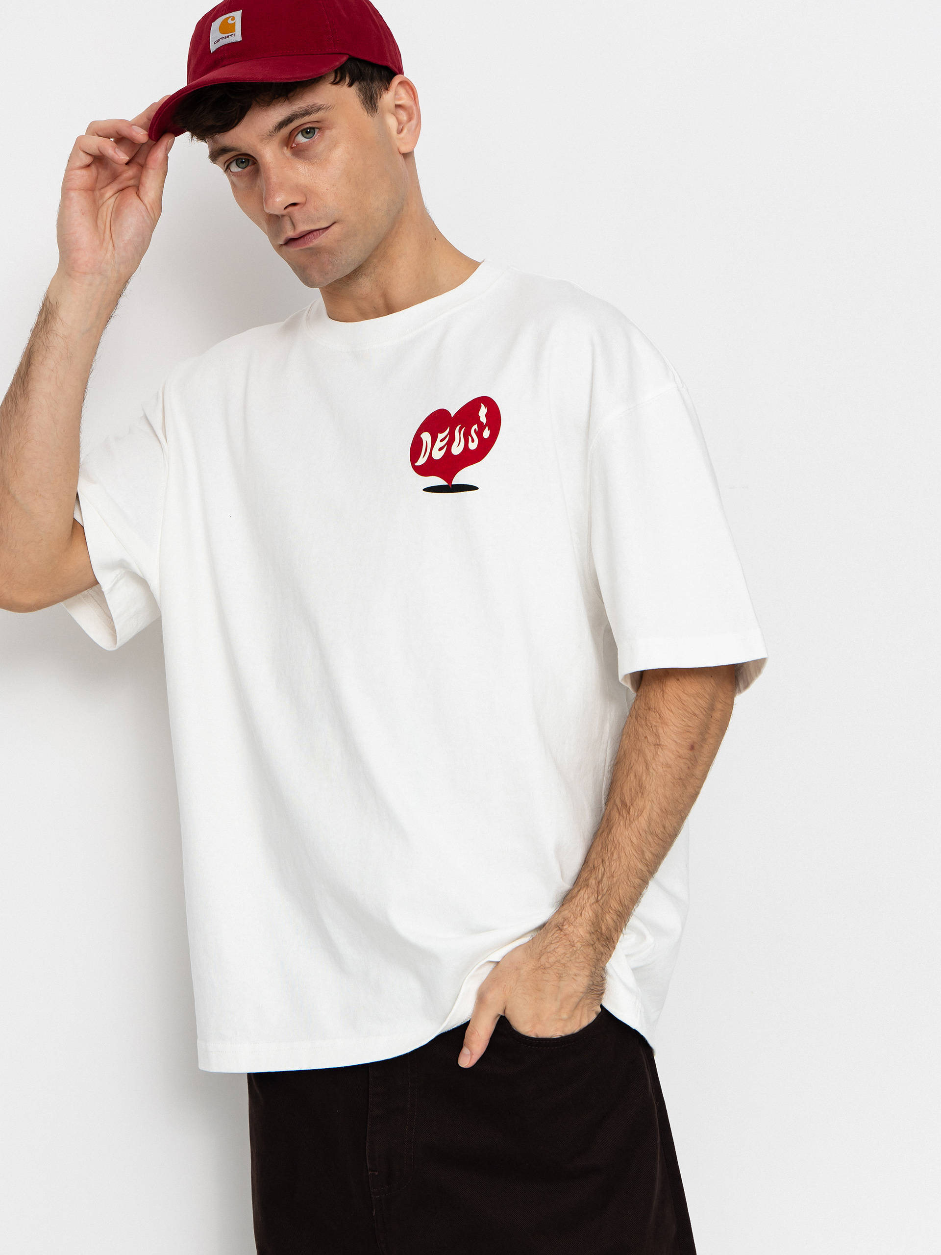 Póló Deus Ex Machina Deep Cut (vintage white)