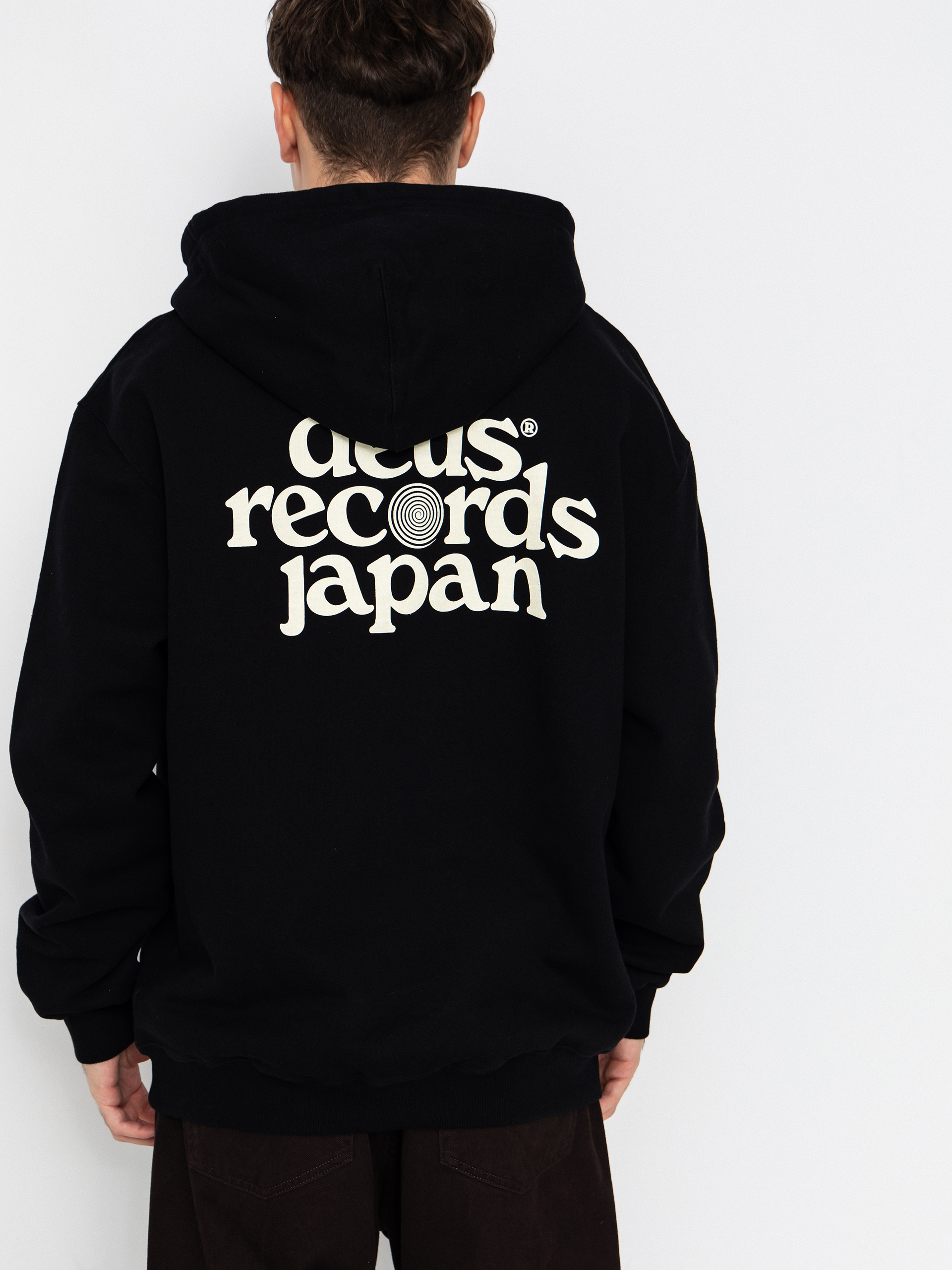 Kapucnis pulóver Deus Ex Machina Strata HD (black)