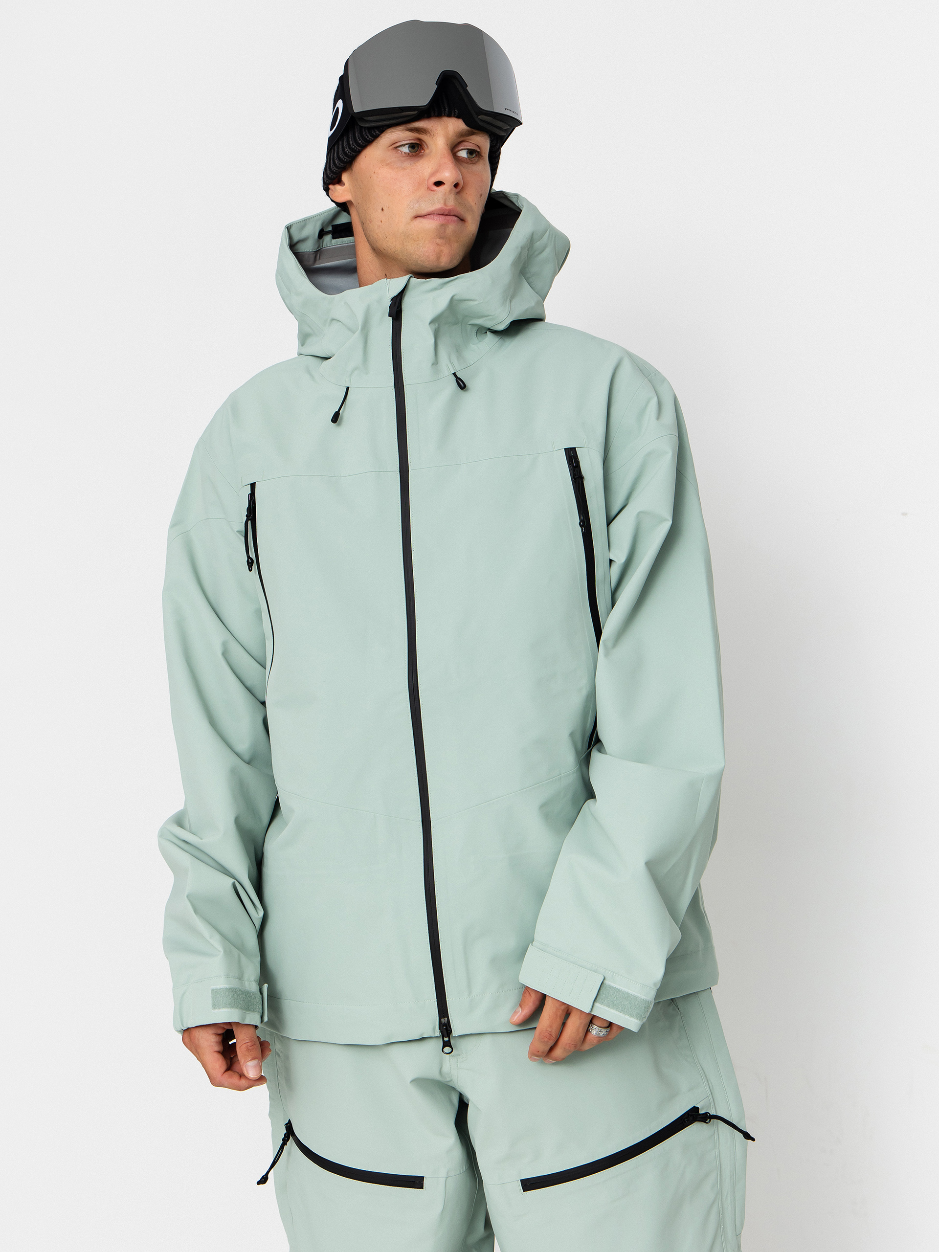 Férfi Snowboard dzseki Vans Hi Country 3L 2.0 (gray olive)