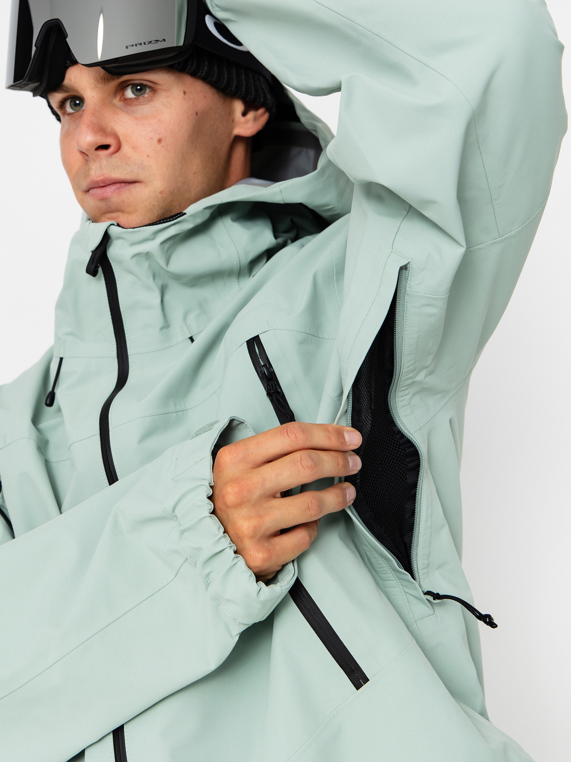 Férfi Snowboard dzseki Vans Hi Country 3L 2.0 (gray olive)