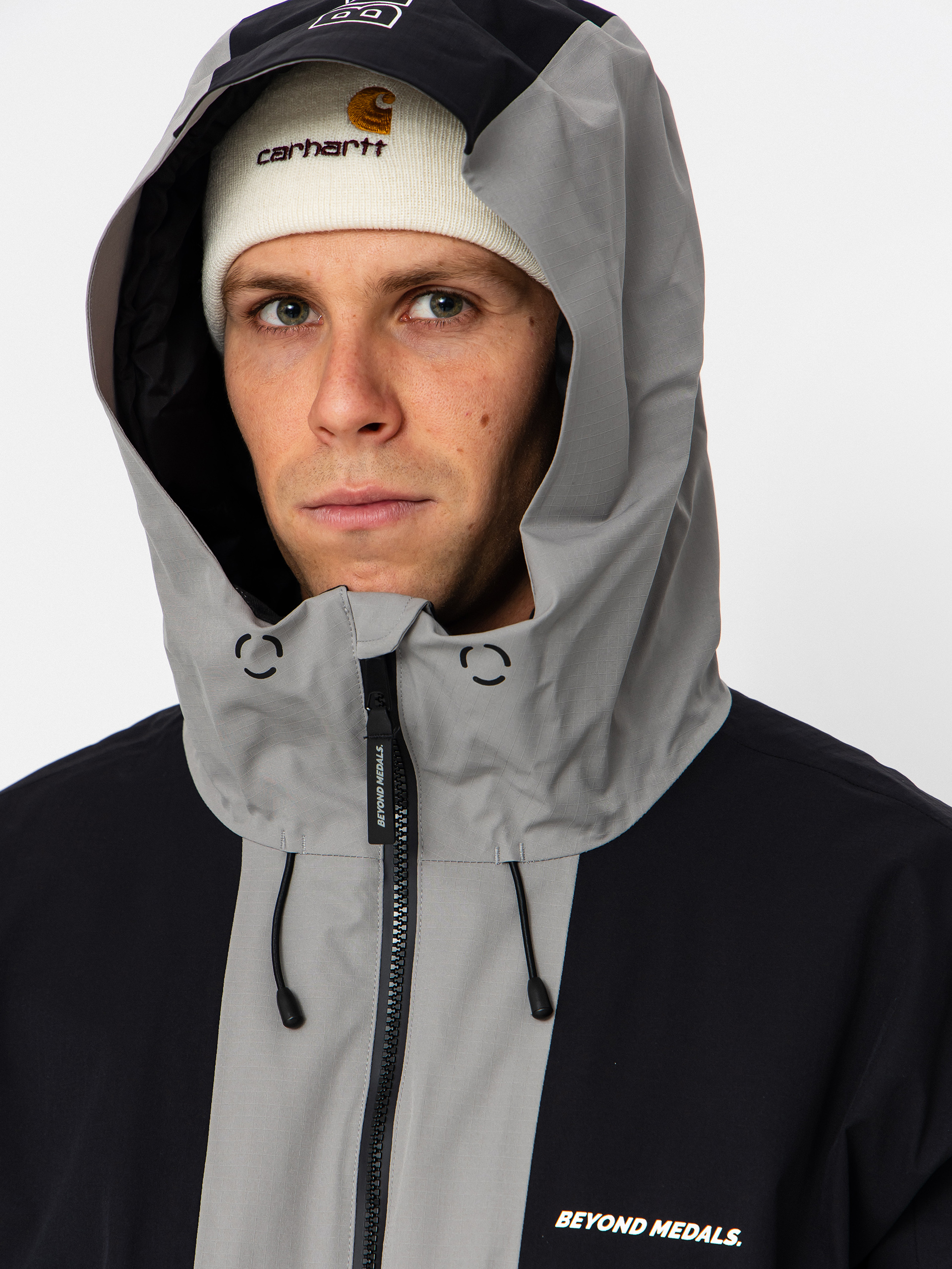 Férfi Snowboard dzseki Beyond Medals Fullzip 2L (grey)