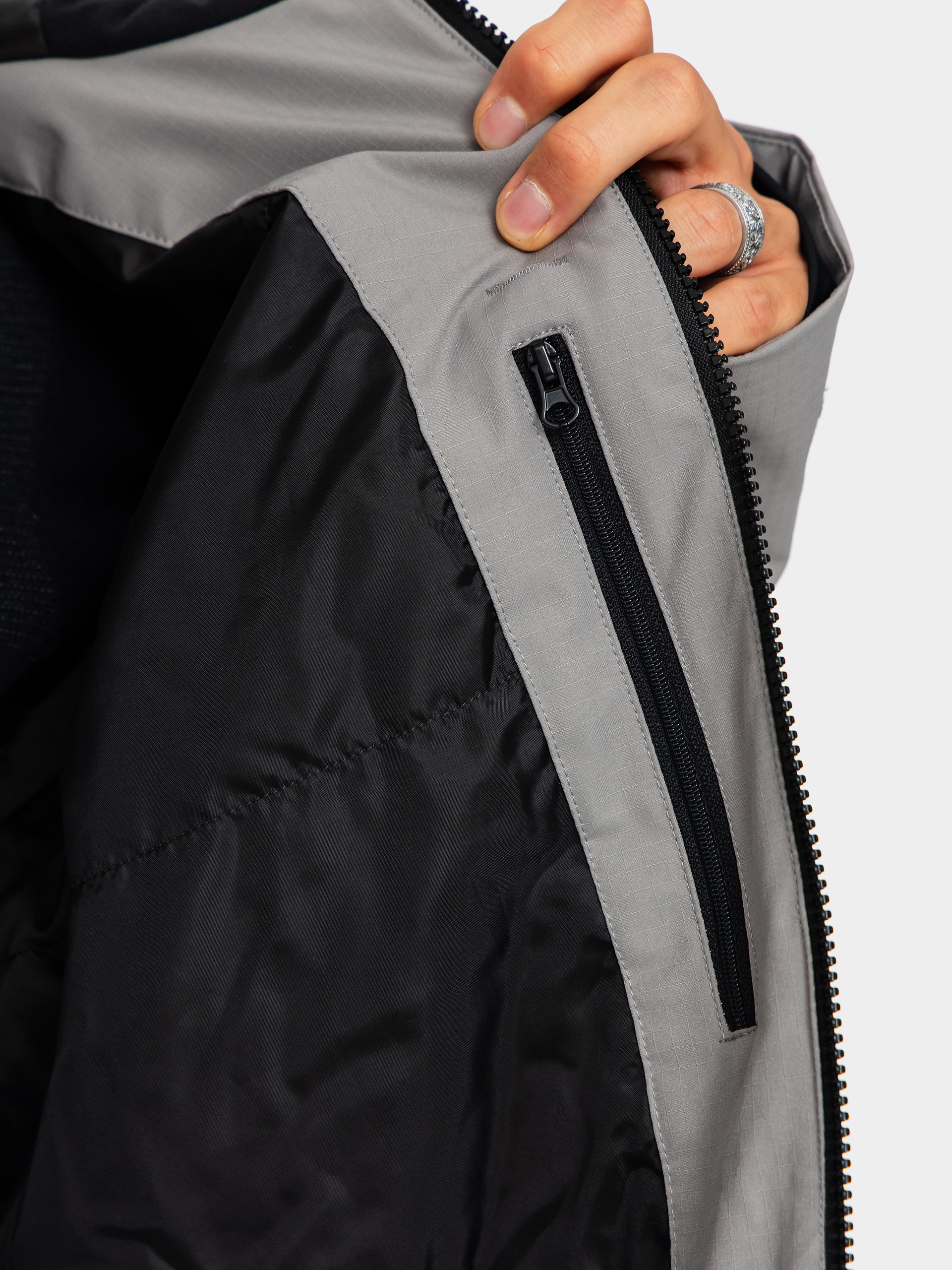 Férfi Snowboard dzseki Beyond Medals Fullzip 2L (grey)