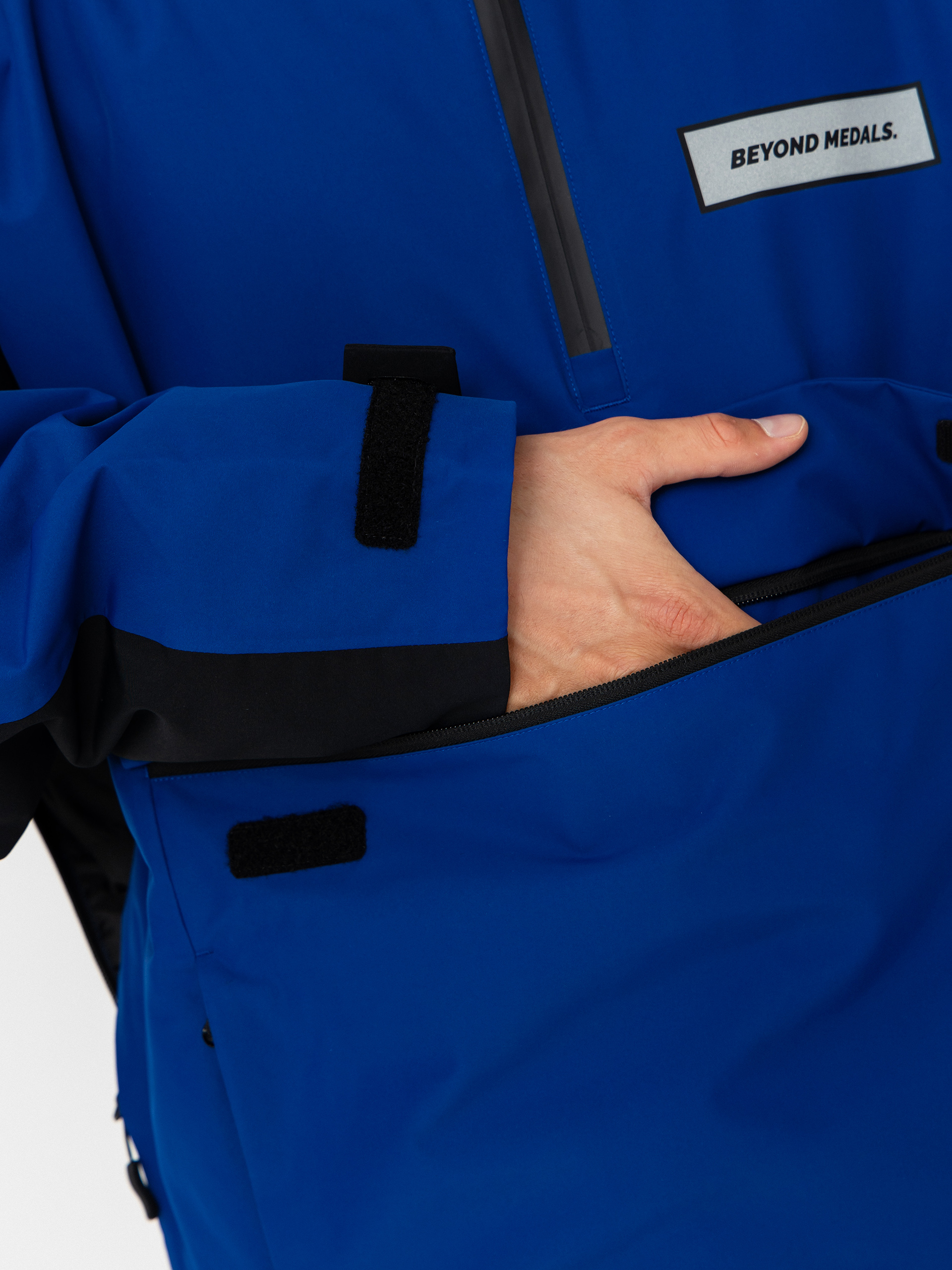 Férfi Beyond Medals Retro Anorak 2L Snowboard dzseki (blue)