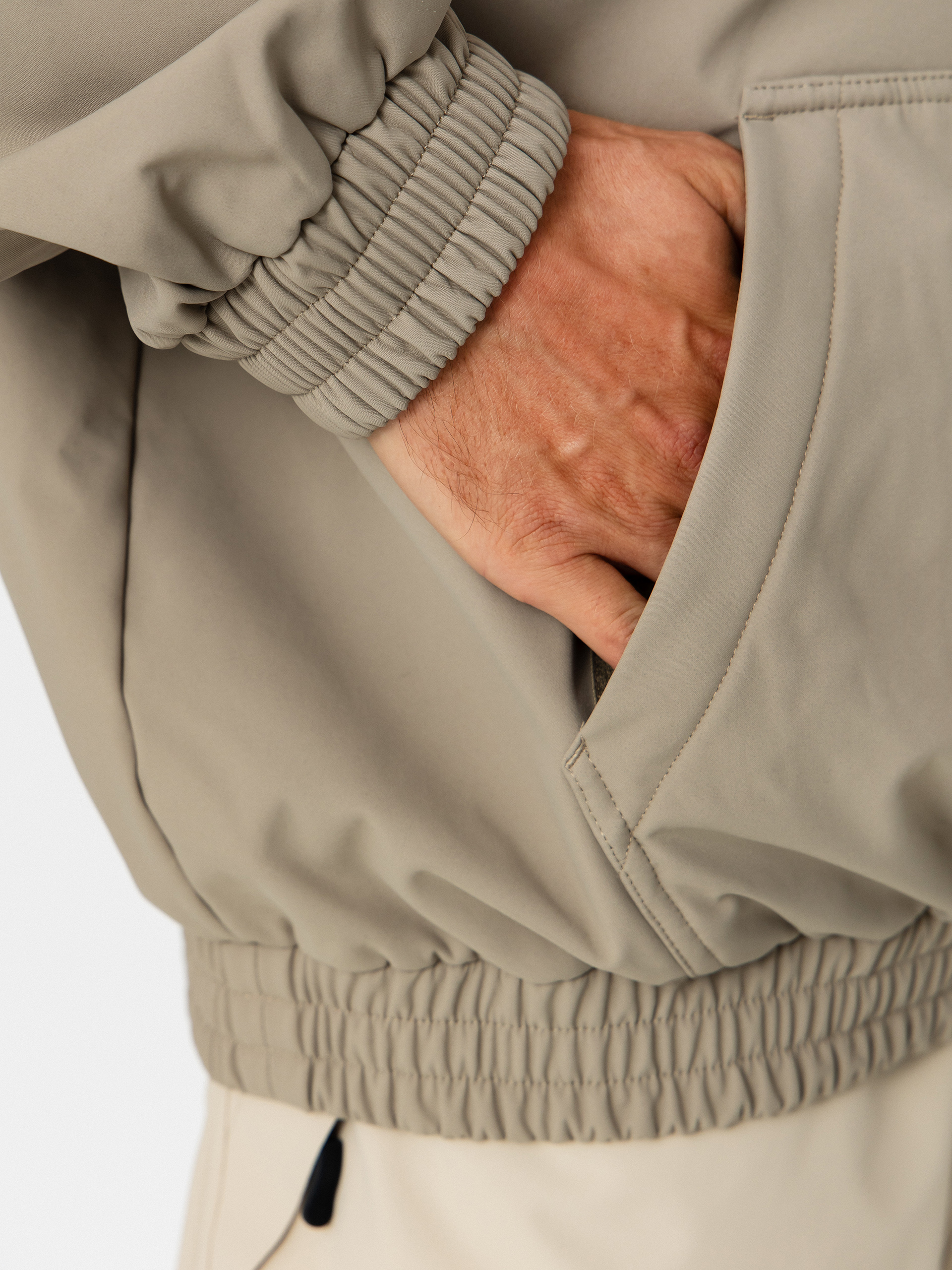 Férfi Snowboard dzseki Beyond Medals Softshell Hoodie (beige)