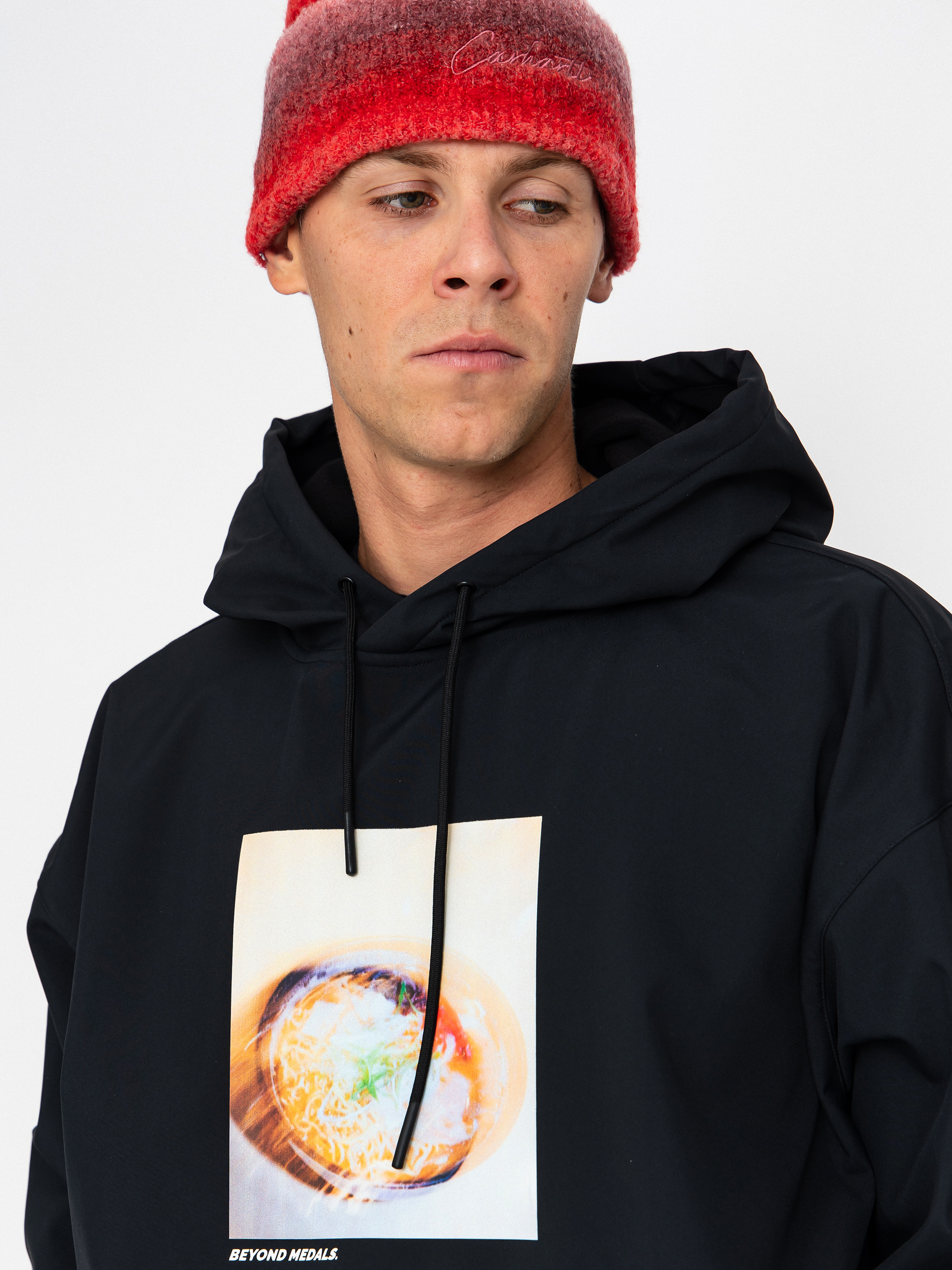 Férfi Snowboard dzseki Beyond Medals Softshell Hoodie (black)