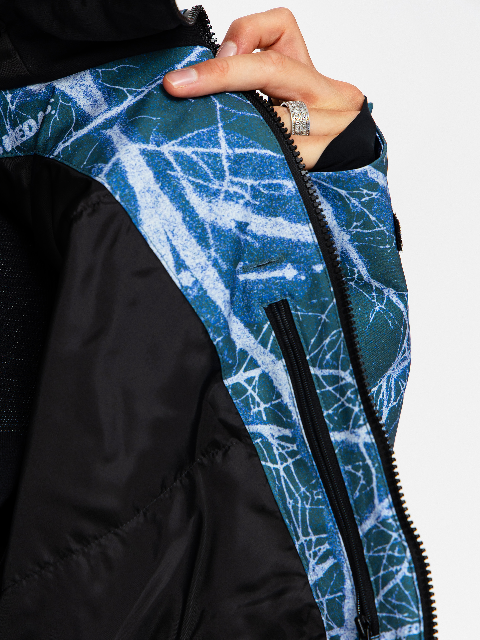 Férfi Beyond Medals Fullzip Shirakaba 2L Snowboard dzseki (print)
