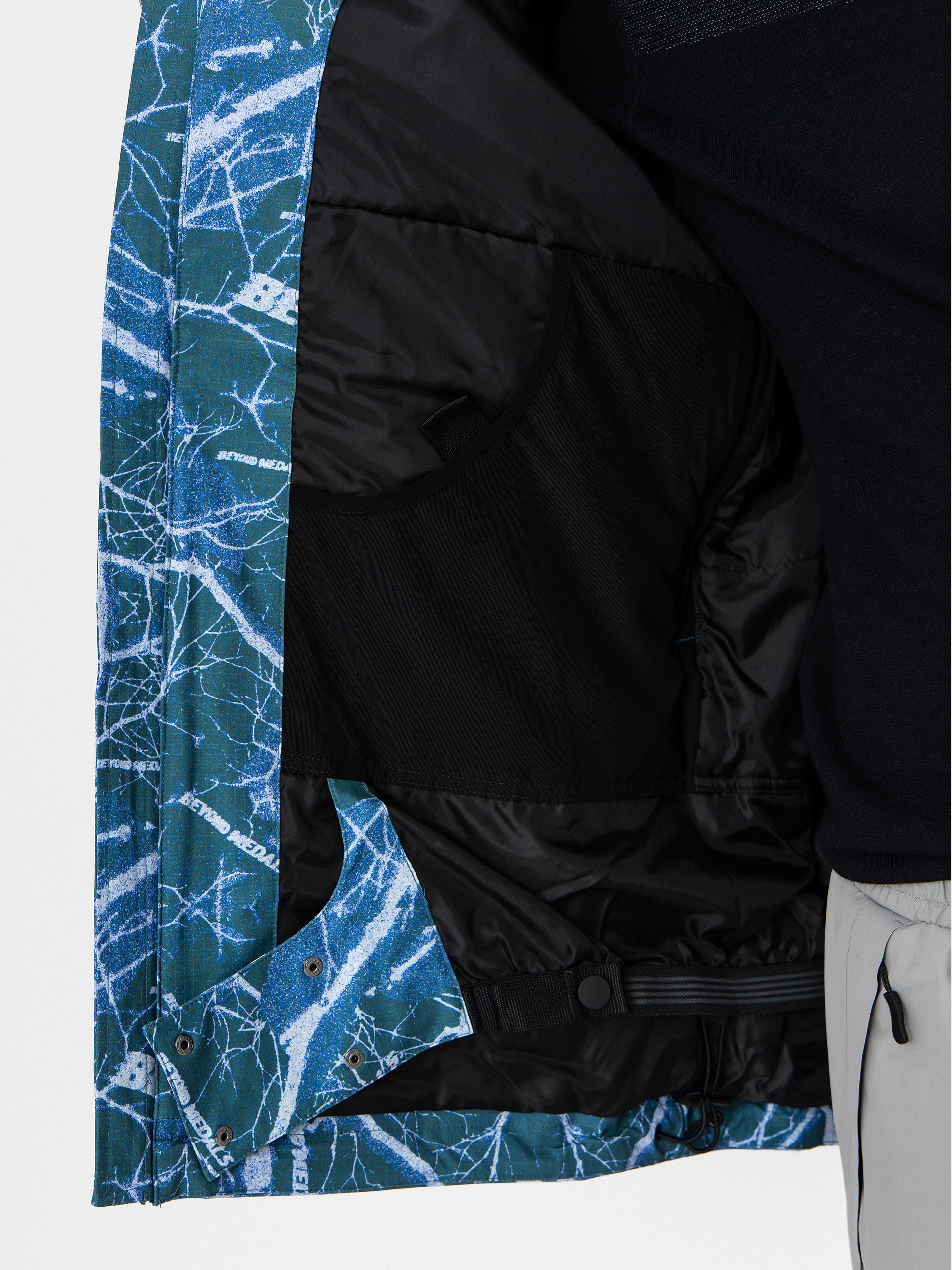 Férfi Beyond Medals Fullzip Shirakaba 2L Snowboard dzseki (print)