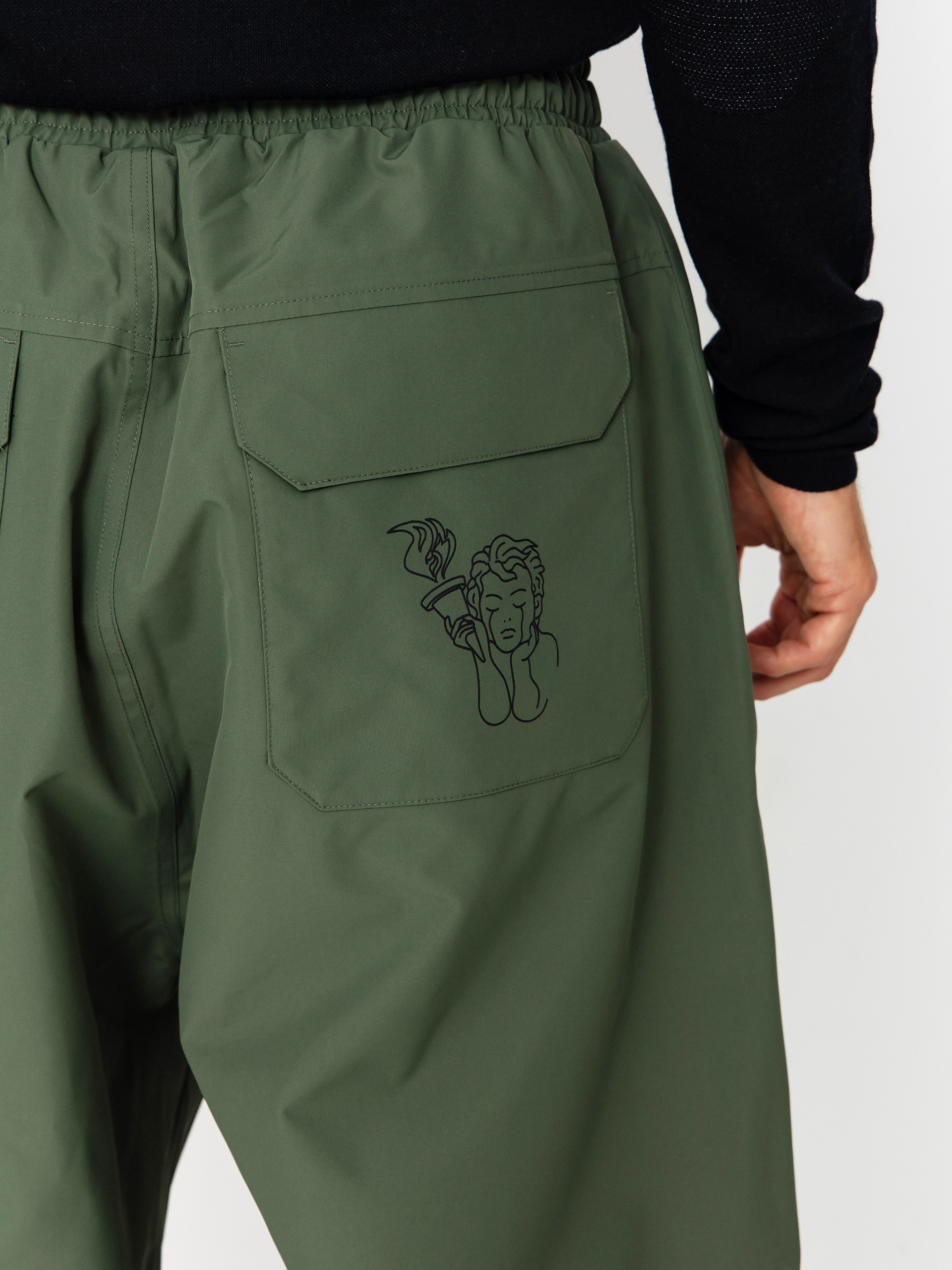 Férfi Snowboard nadrág Beyond Medals Park (dark green)