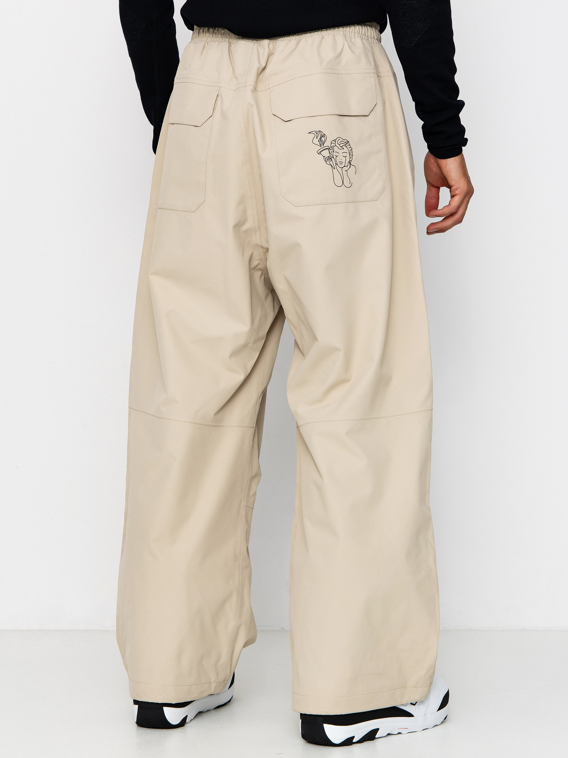 Férfi Snowboard nadrág Beyond Medals Park (beige)