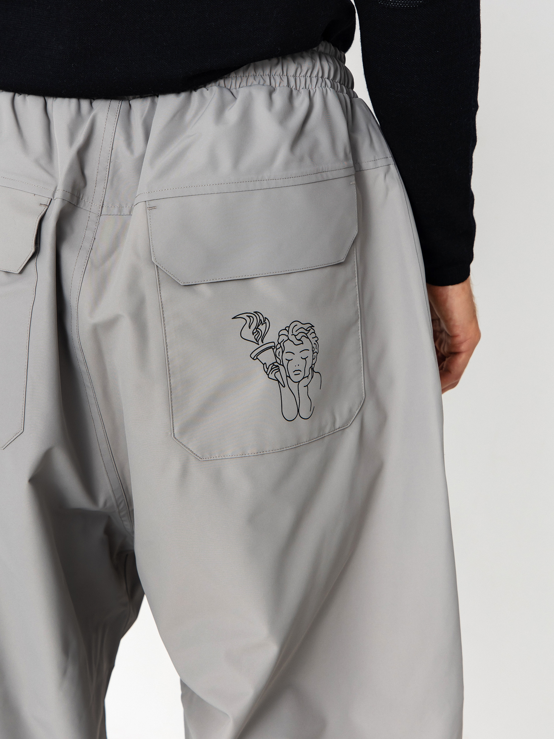 Férfi Snowboard nadrág Beyond Medals Park (grey)