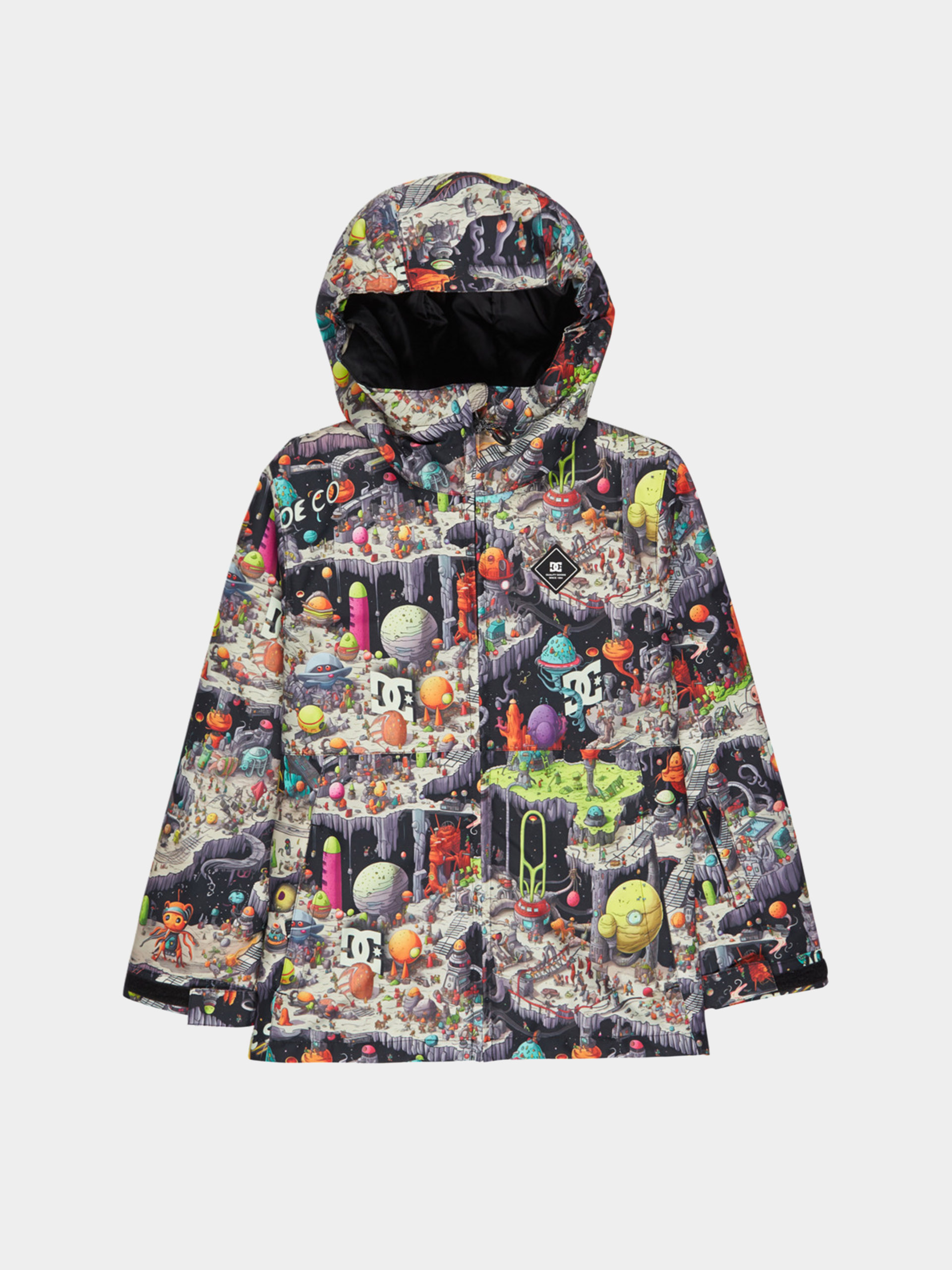 Snowboard dzseki DC Basis Print JR (outer world black)
