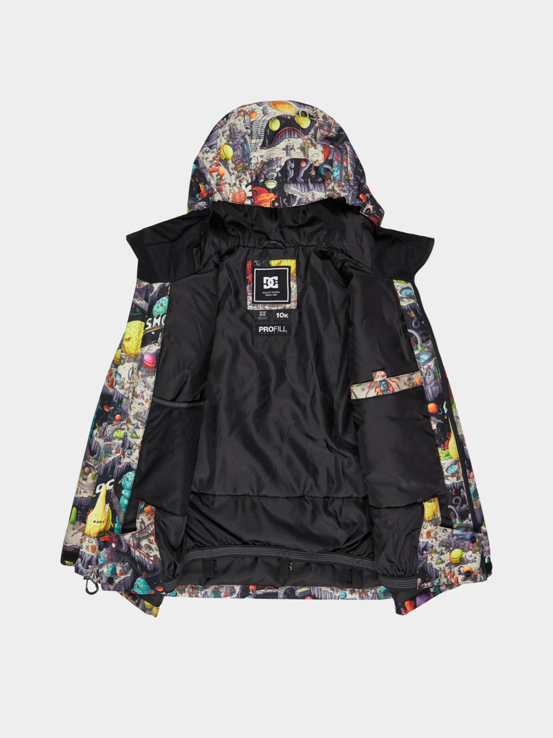 Snowboard dzseki DC Basis Print JR (outer world black)