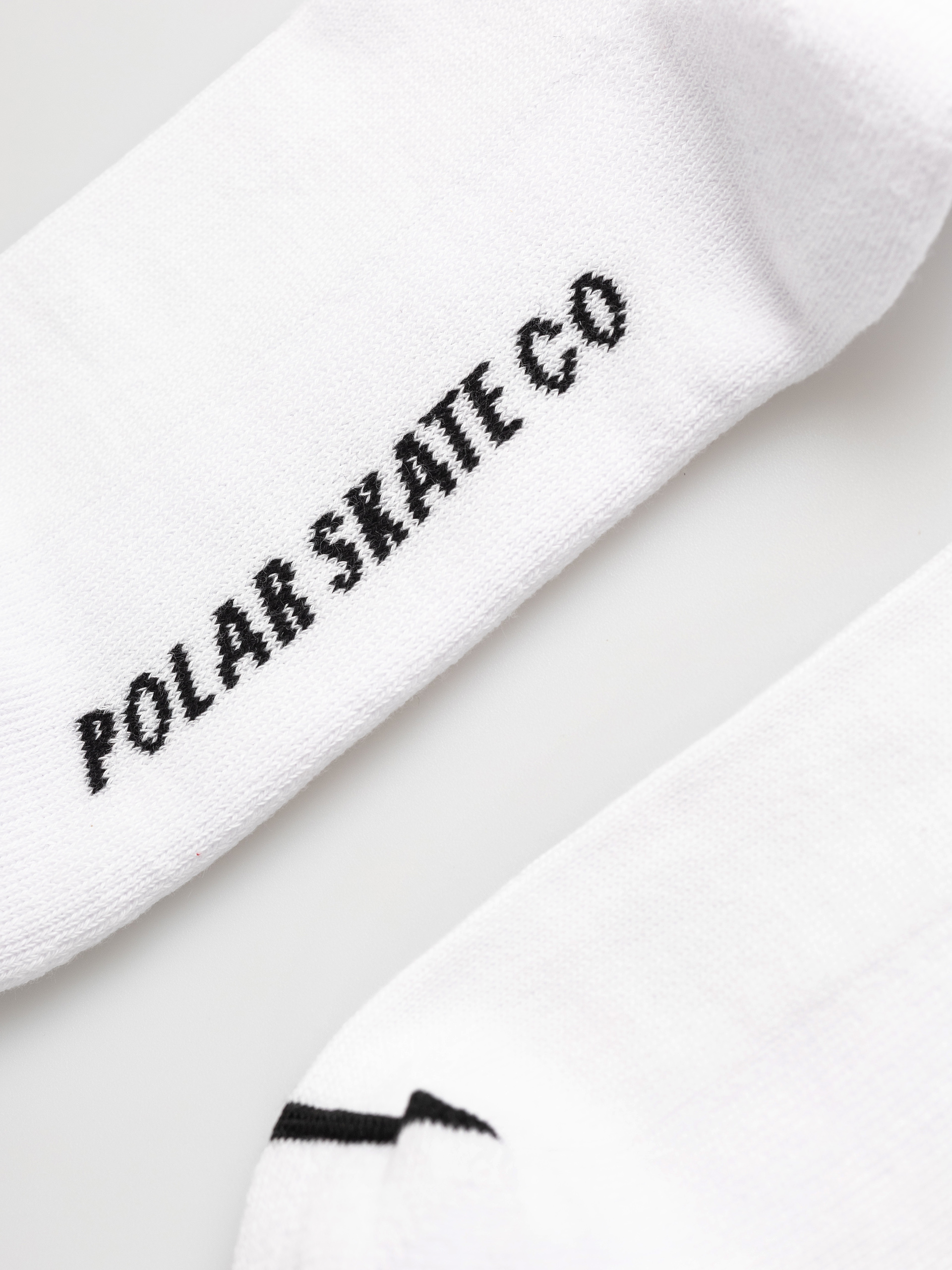 Polar Skate Rib 2 Stripes Zokni (white/black)