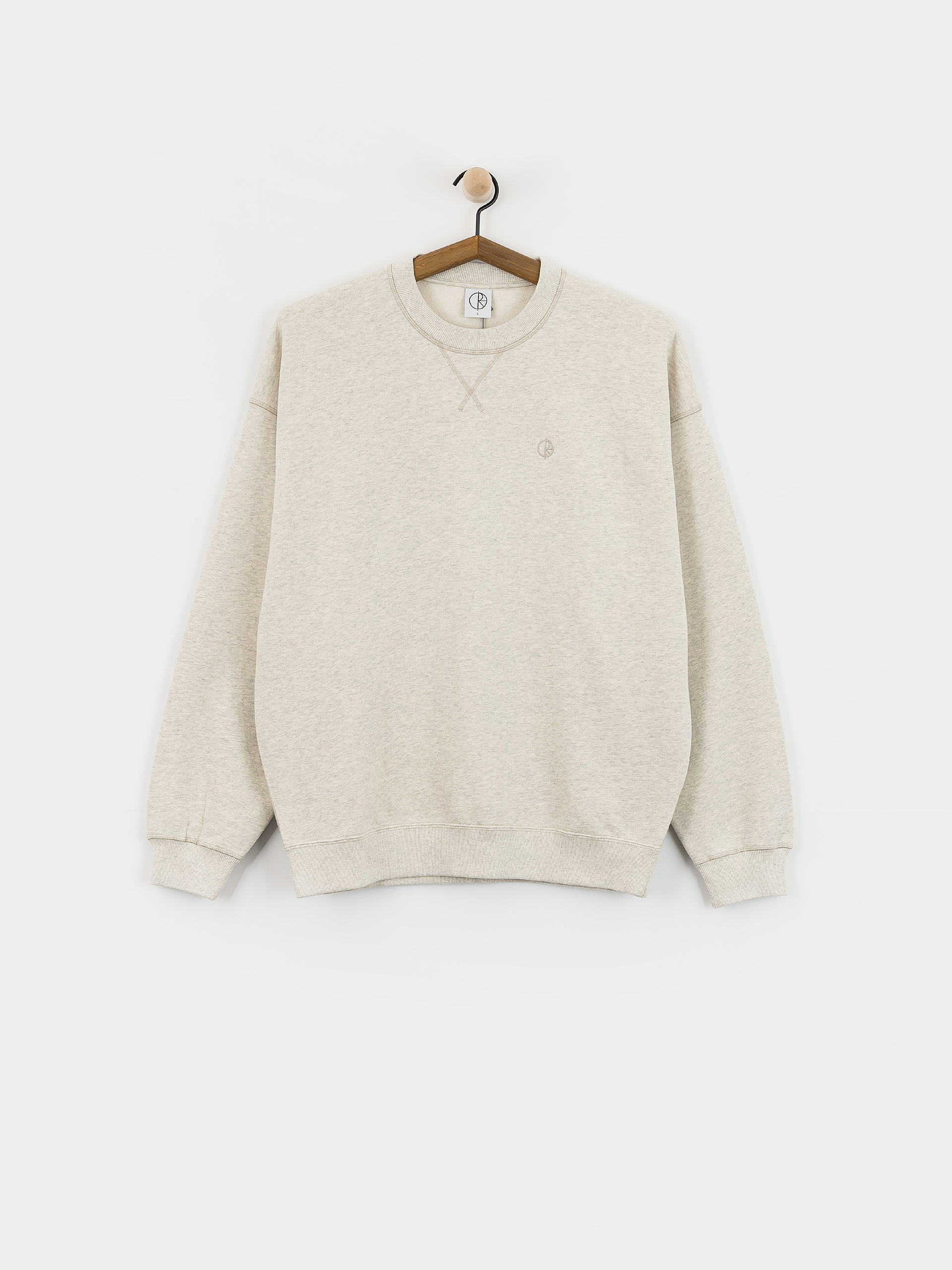 Polar Skate Frankie Crewneck Pulóver (ivory grey melange)