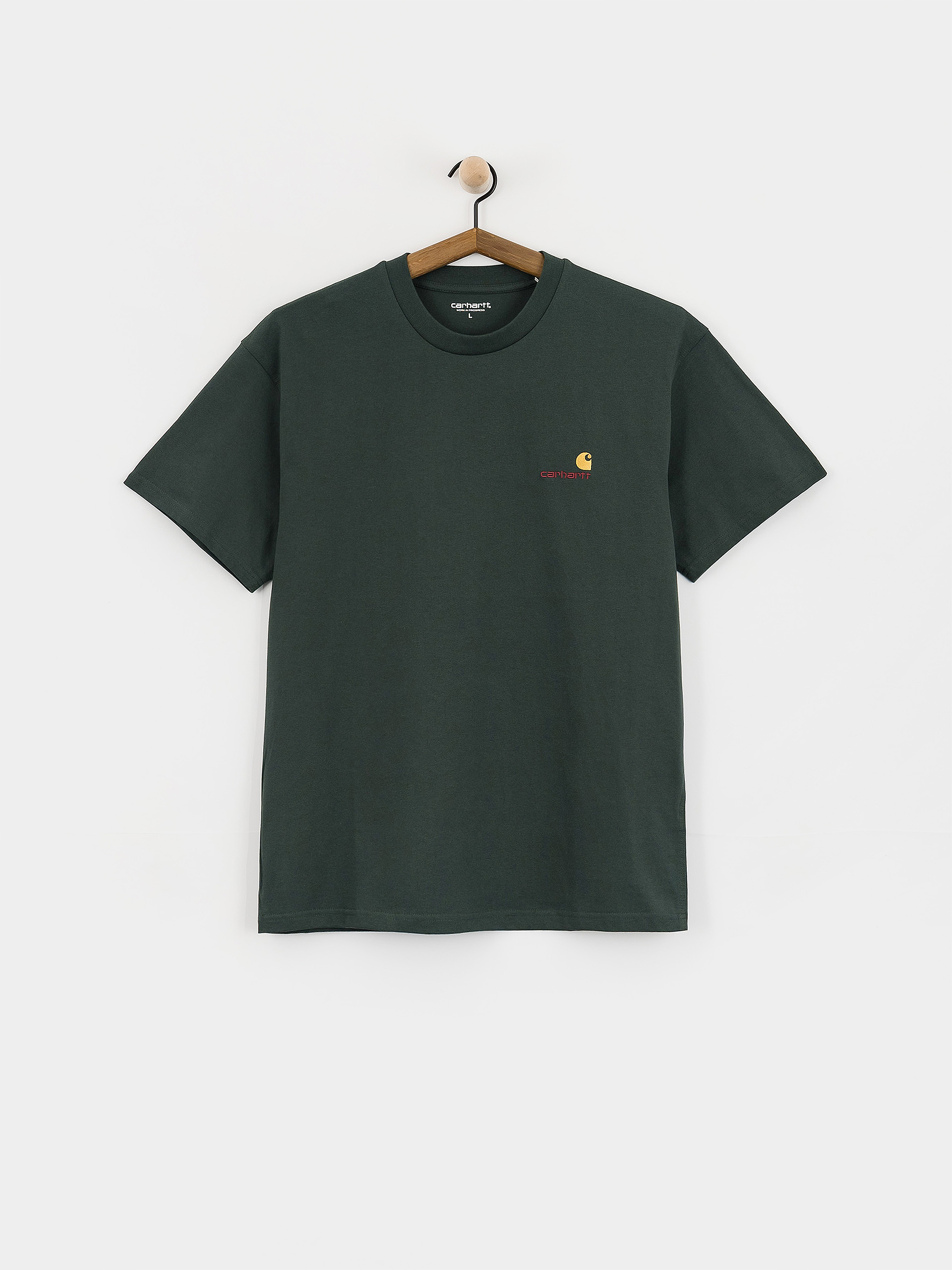Carhartt WIP American Script Póló (kale green)