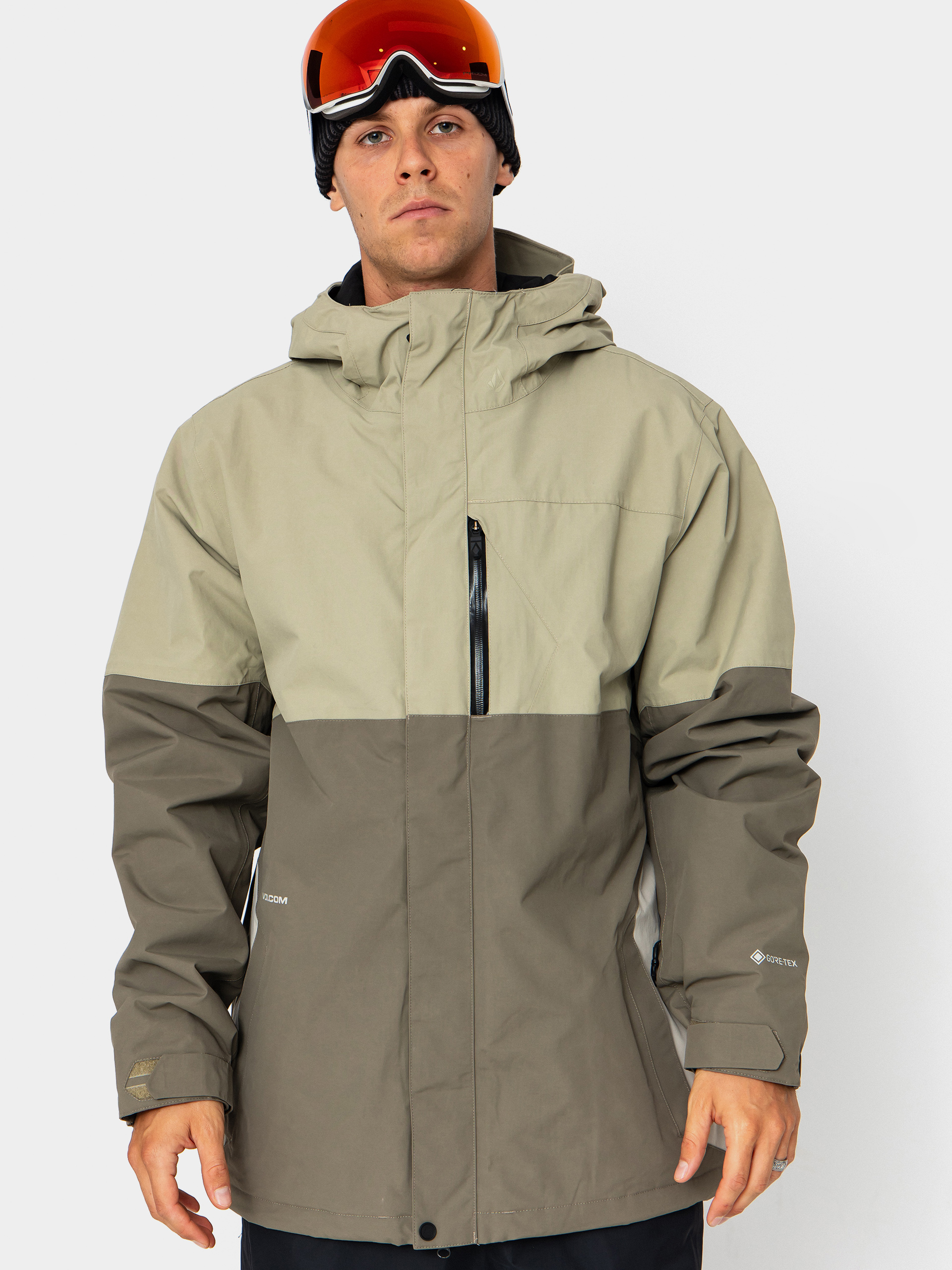 Snowboard dzseki Volcom L Ins Gore Tex (moss green)