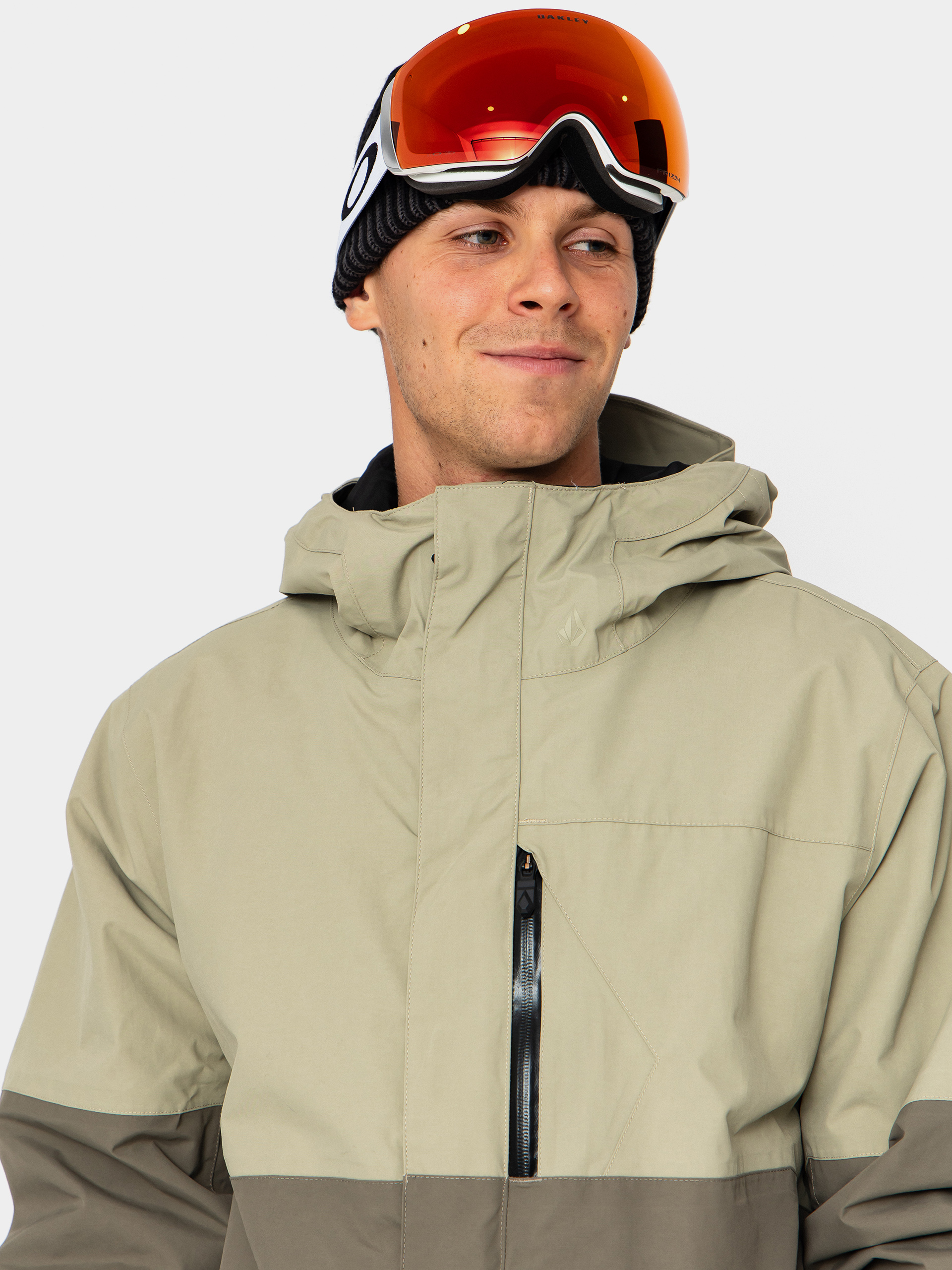 Férfi Snowboard dzseki Volcom L Ins Gore Tex (moss green)