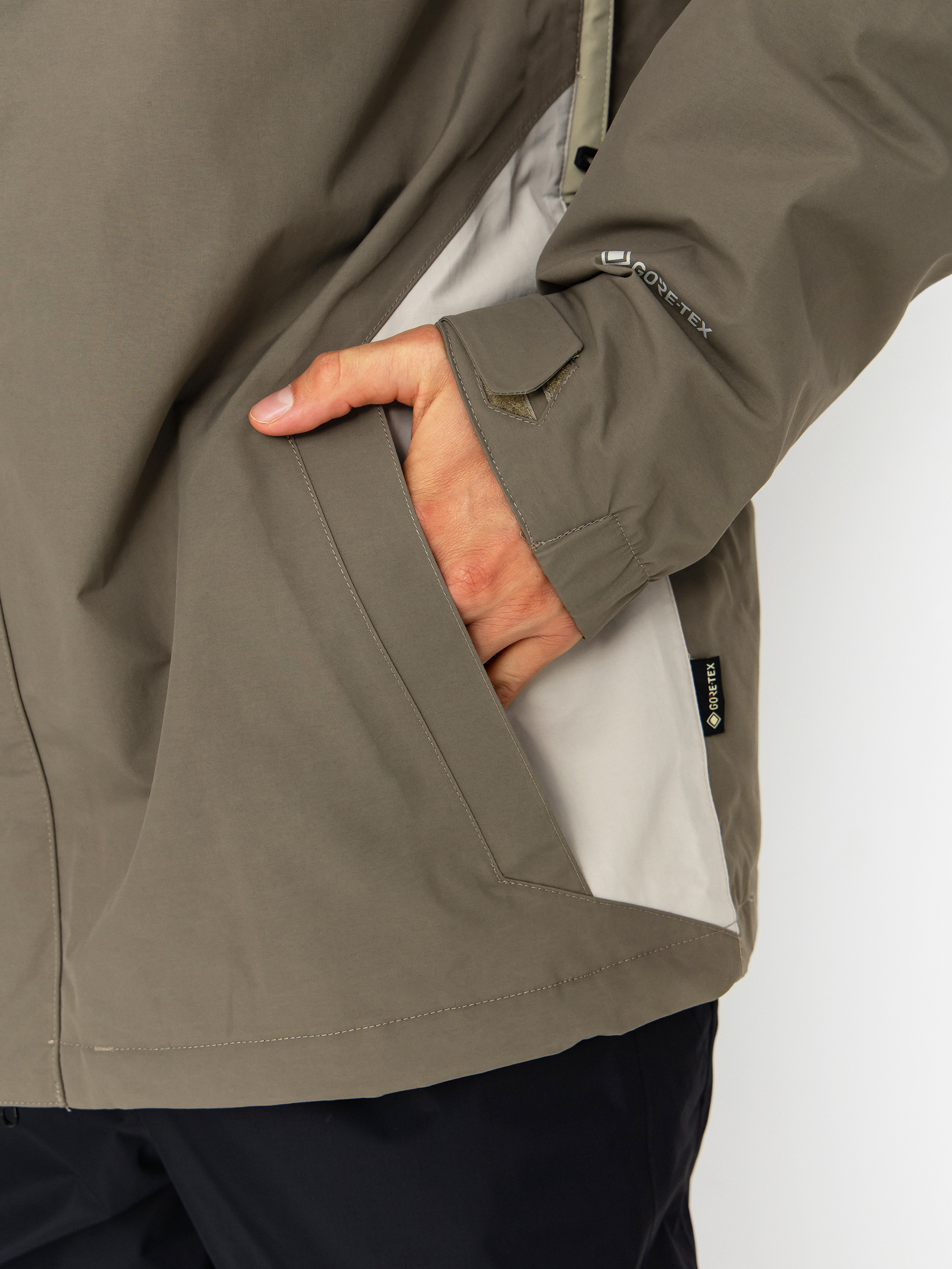 Férfi Snowboard dzseki Volcom L Ins Gore Tex (moss green)