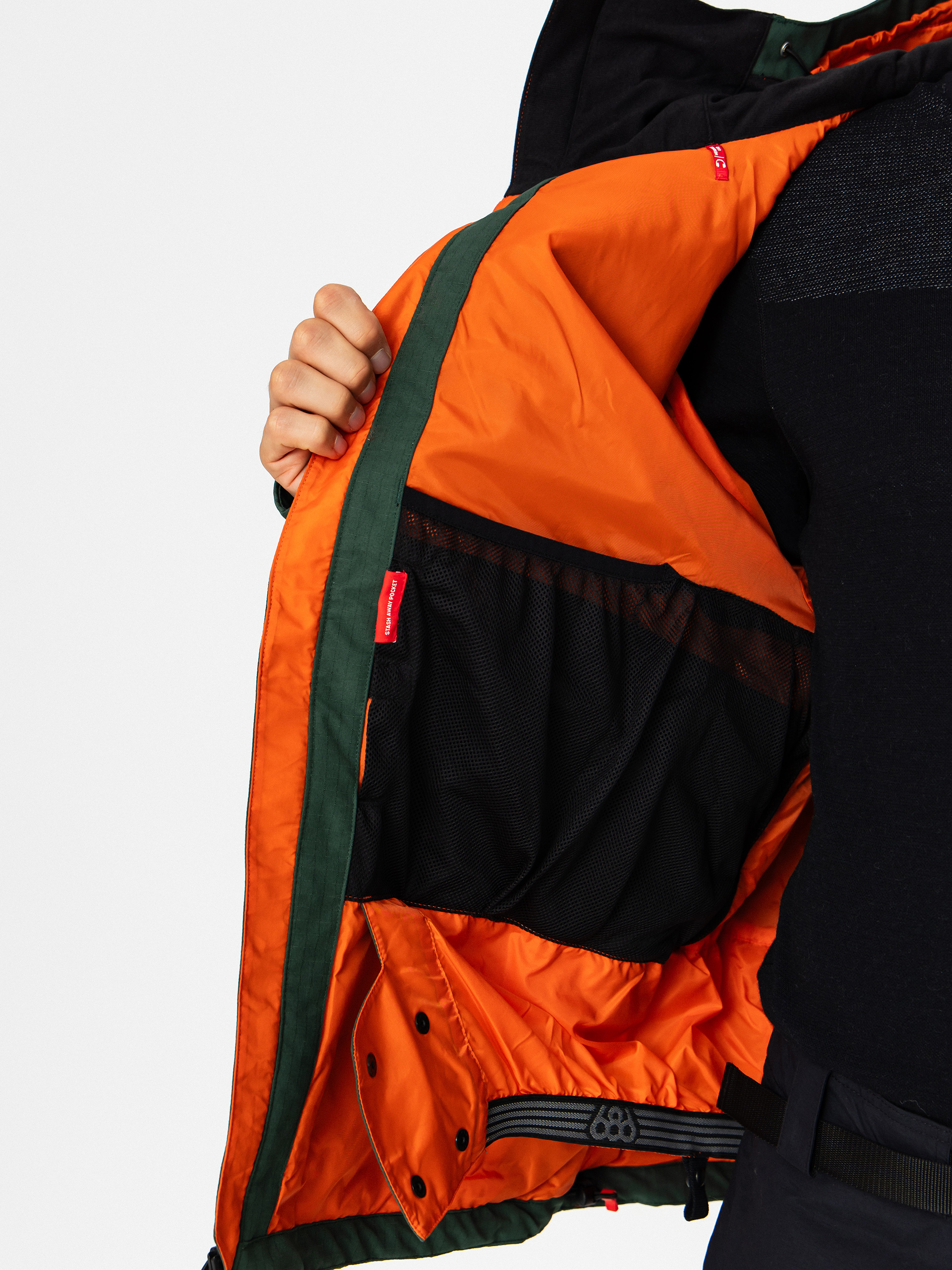 Férfi Snowboard dzseki 686 Dojo (moss green ripstop)