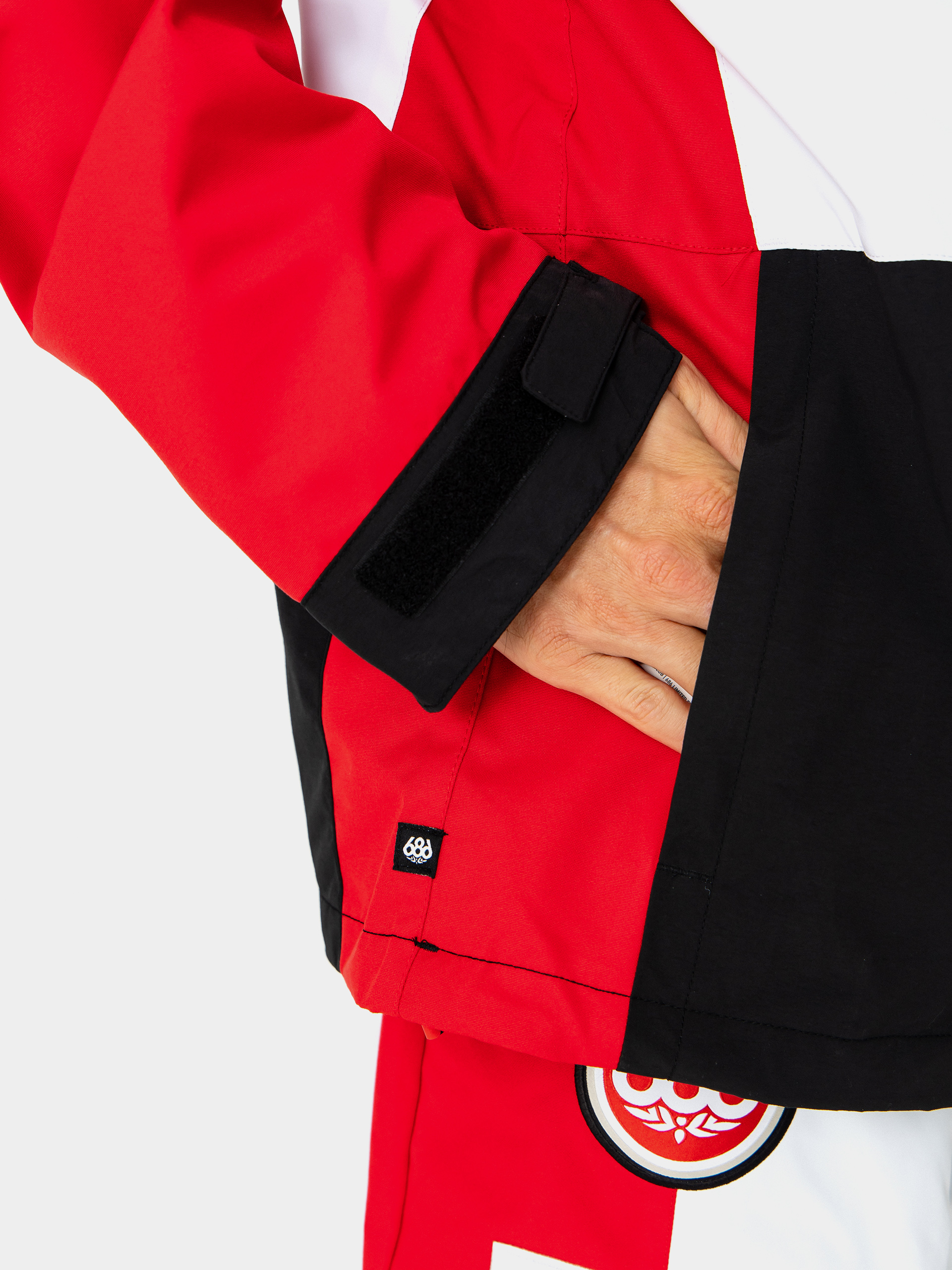 Férfi Snowboard dzseki 686 X ASSC F1 Anorak (assc white colorblock)