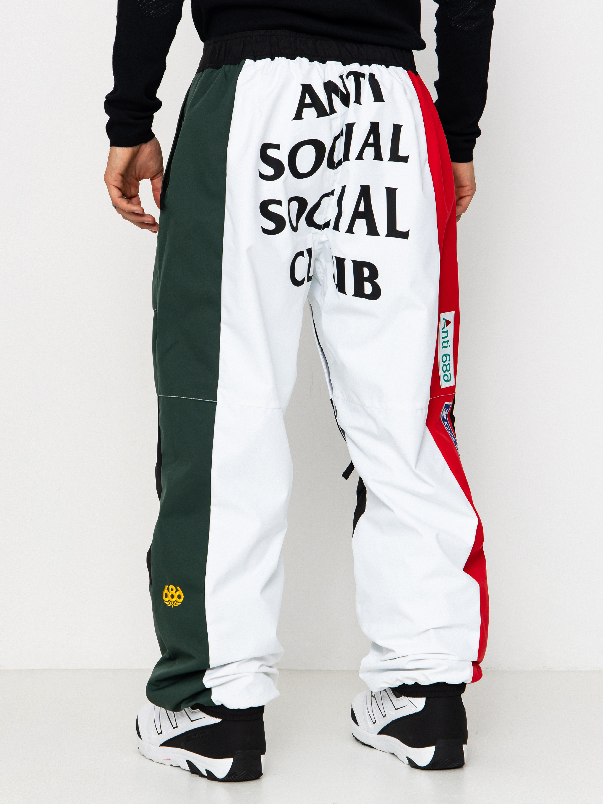 Férfi Snowboard nadrág 686 X ASSC F1 (assc white colorblock)