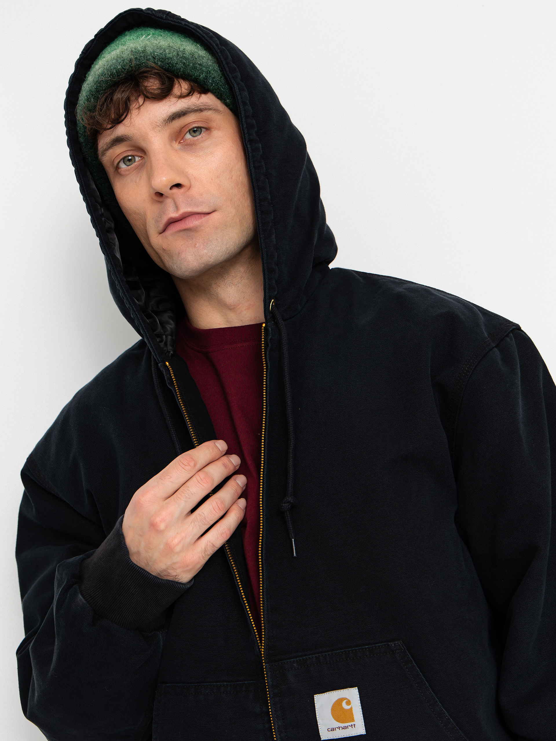 Dzseki Carhartt WIP OG Active (black/stone canvas)