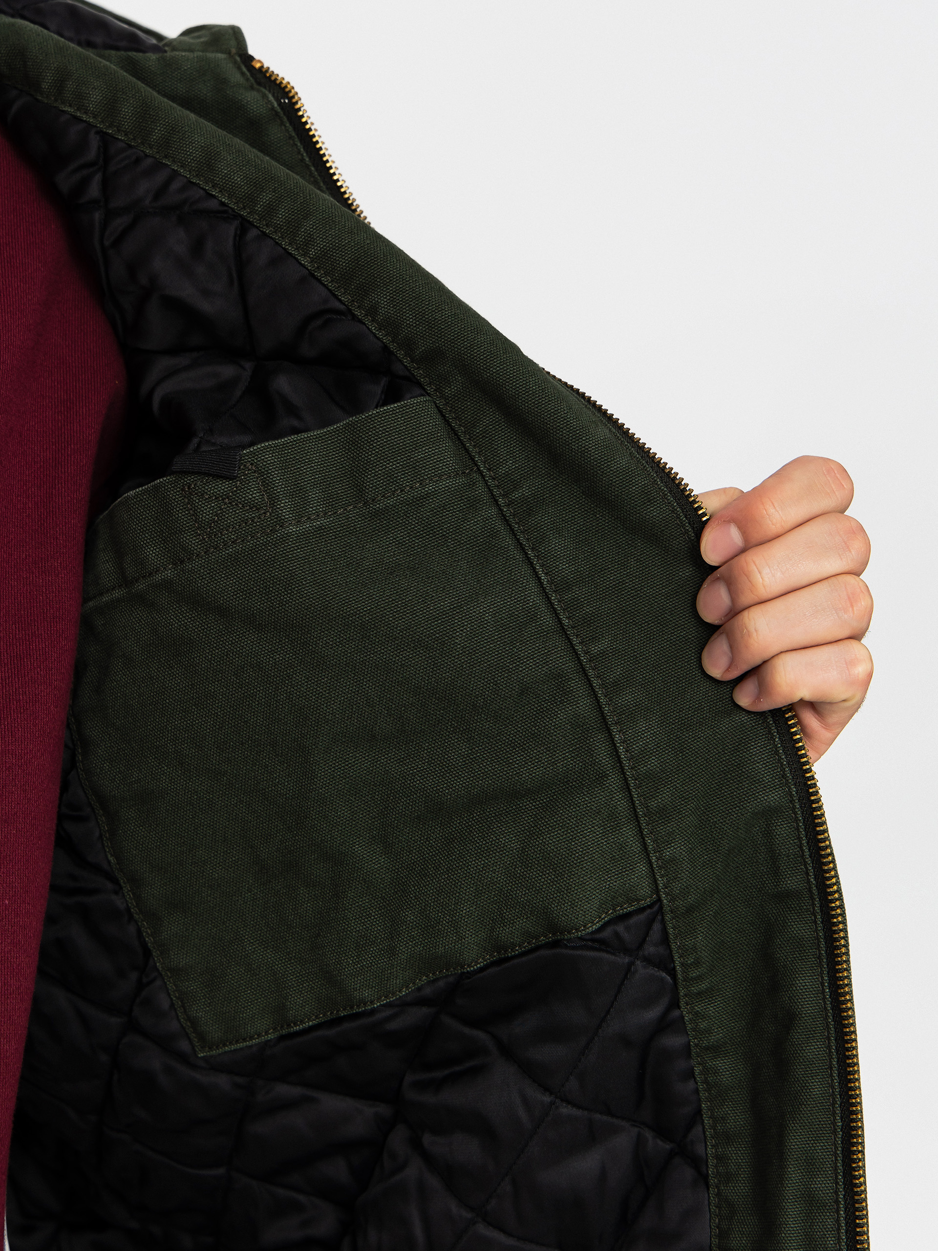 Dzseki Carhartt WIP OG Active (olive/stone canvas)