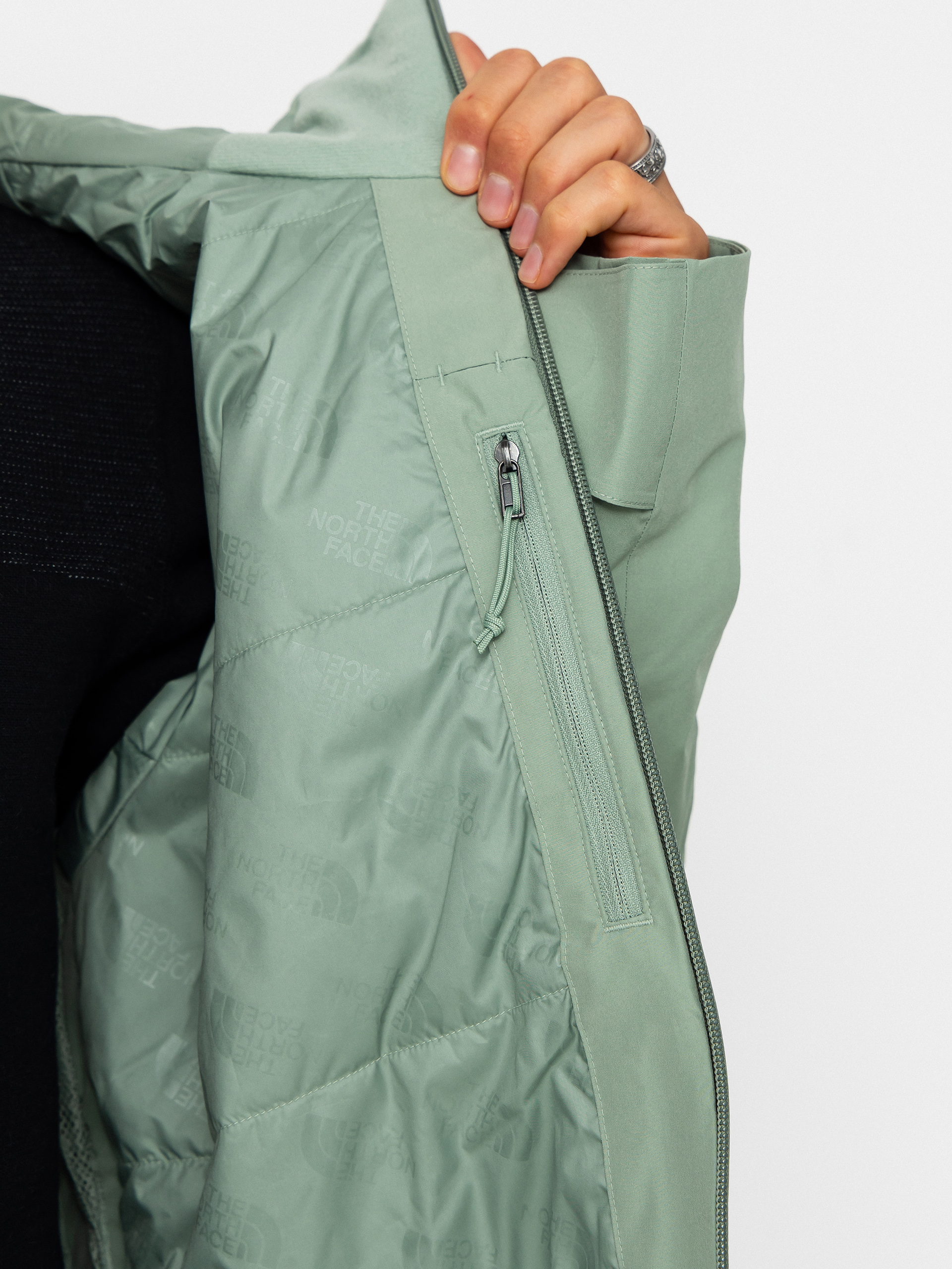 Férfi Snowboard dzseki The North Face Descendit (slate moss)