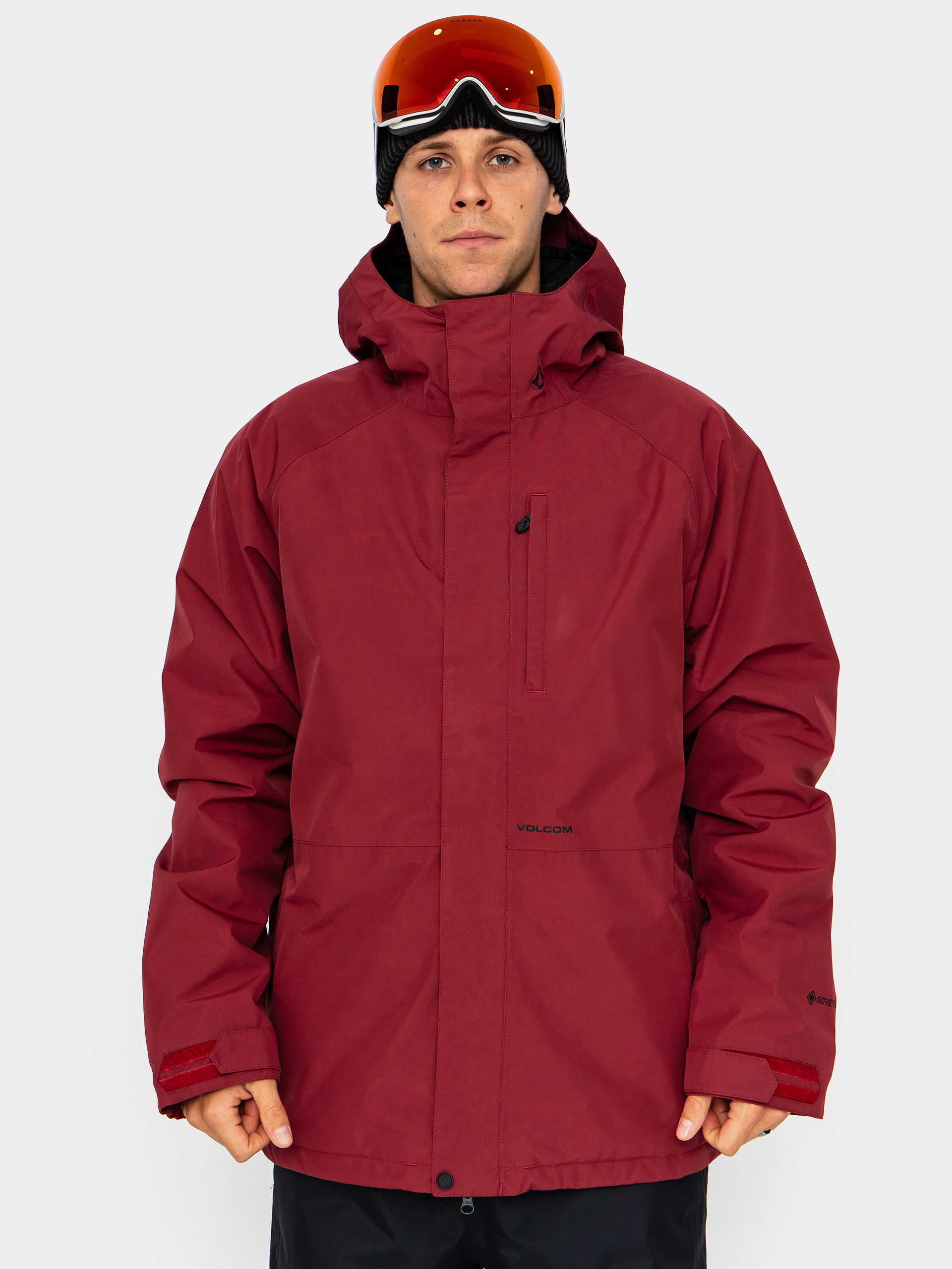 Férfi Snowboard dzseki Volcom Dua Ins Gore Tex (burnt red)