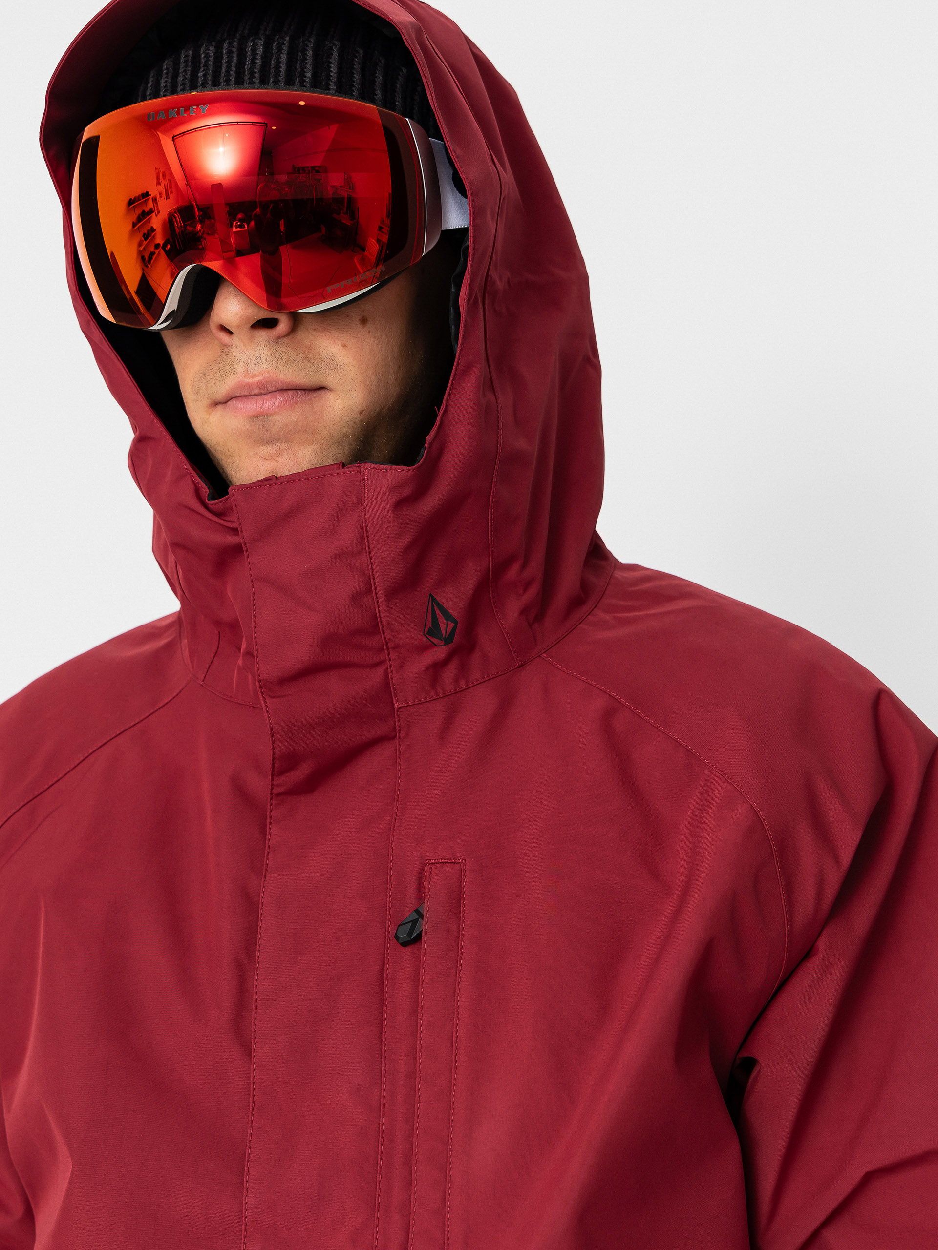 Férfi Snowboard dzseki Volcom Dua Ins Gore Tex (burnt red)