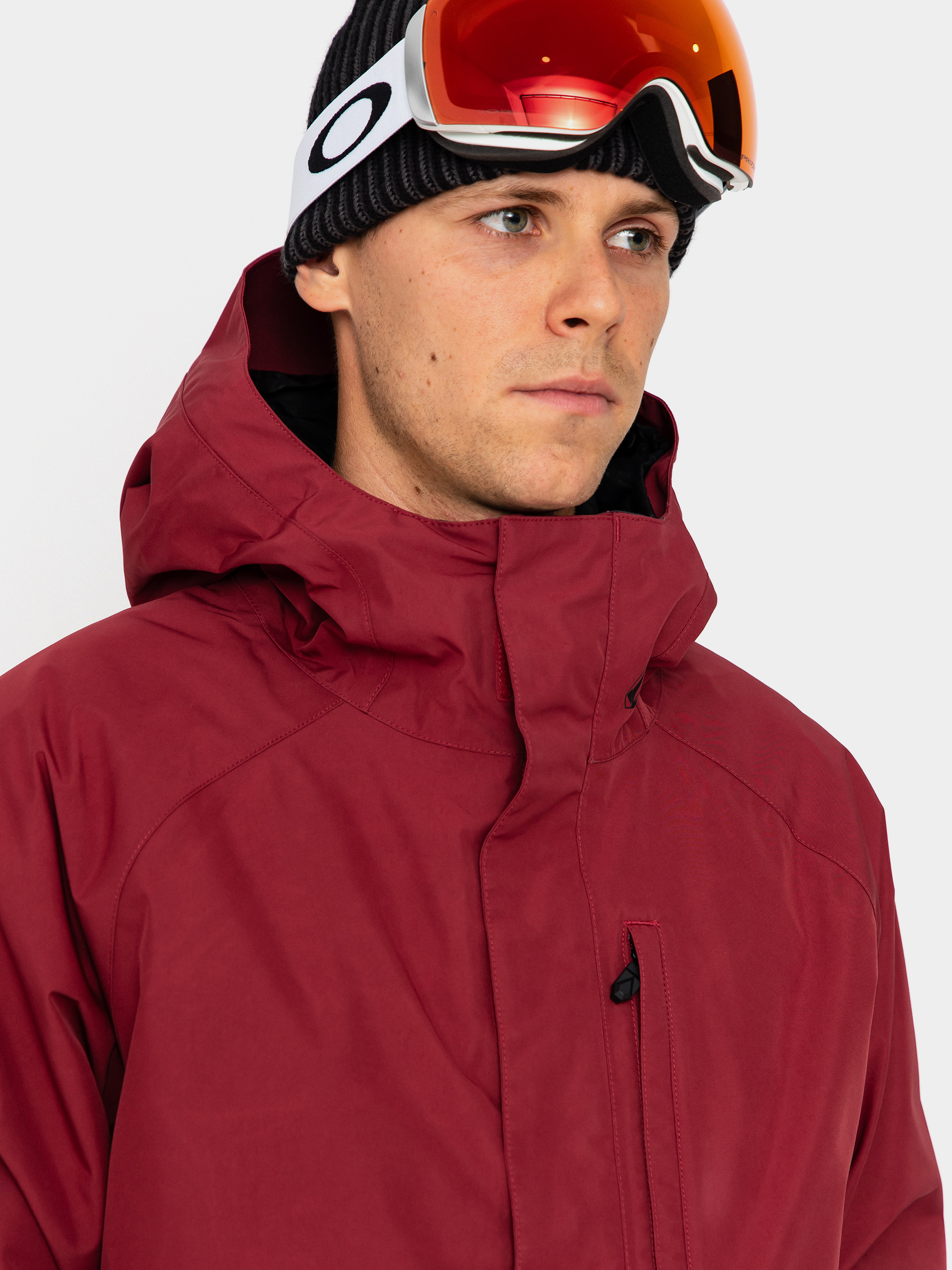 Férfi Snowboard dzseki Volcom Dua Ins Gore Tex (burnt red)