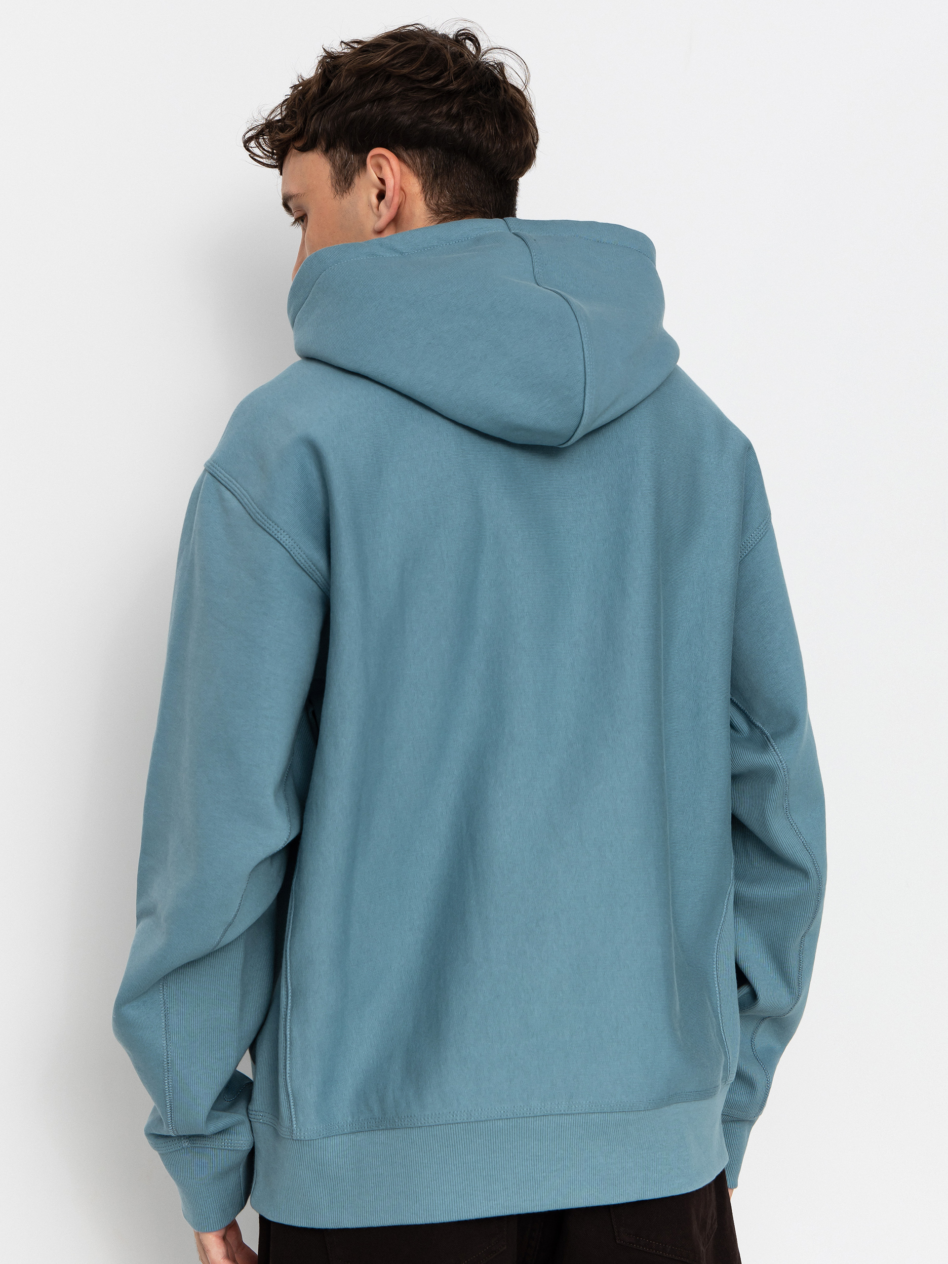 Kapucnis pulóver Carhartt WIP American Script HD (citadel)