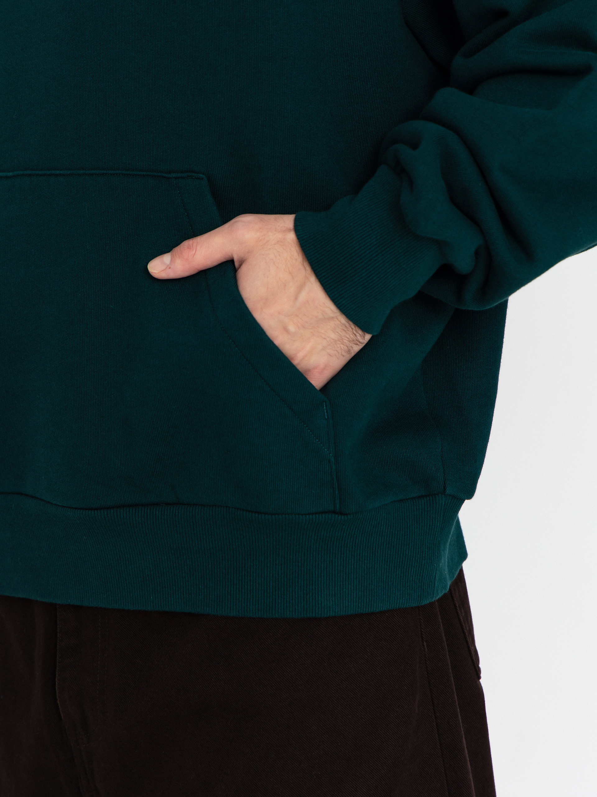 Kapucnis pulóver Carhartt WIP Ray HD (dark fir)