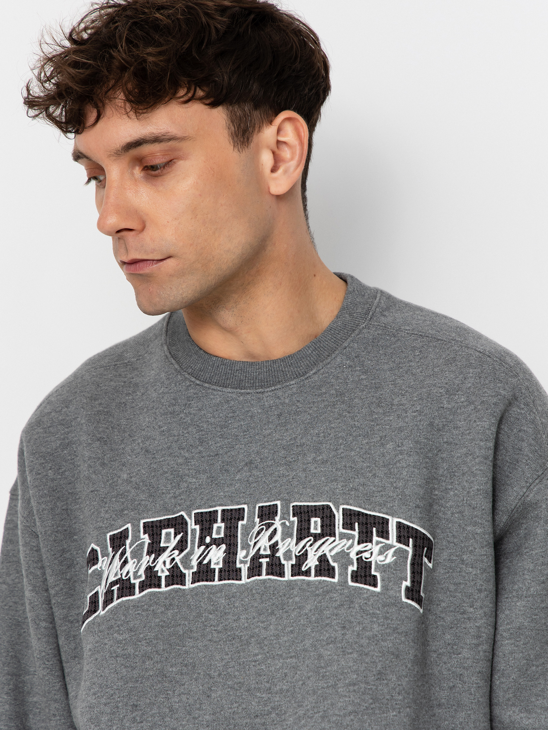 Pulóver Carhartt WIP Big School (dark grey heather)