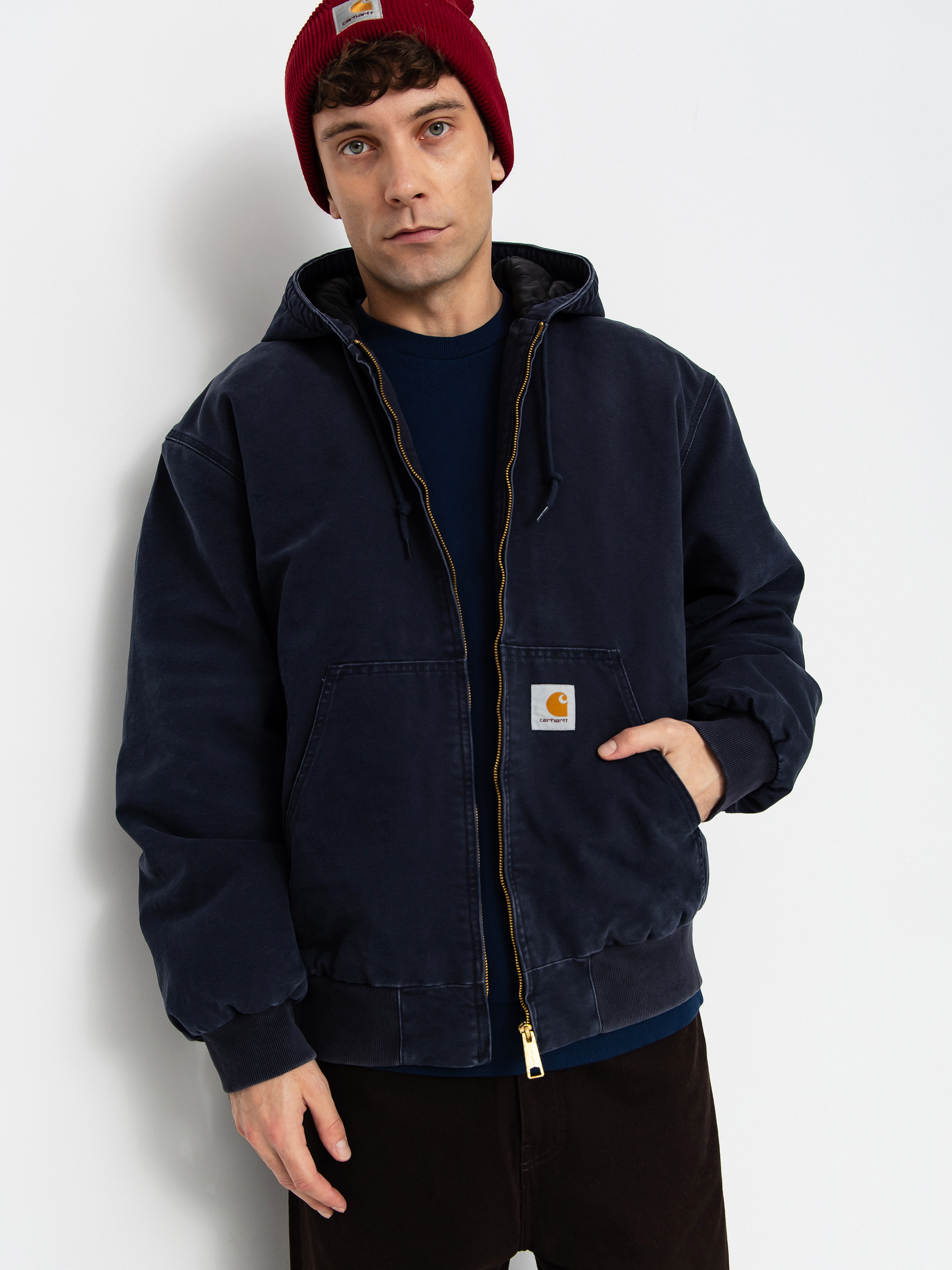Dzseki Carhartt WIP OG Active (dark navy/stone canvas)