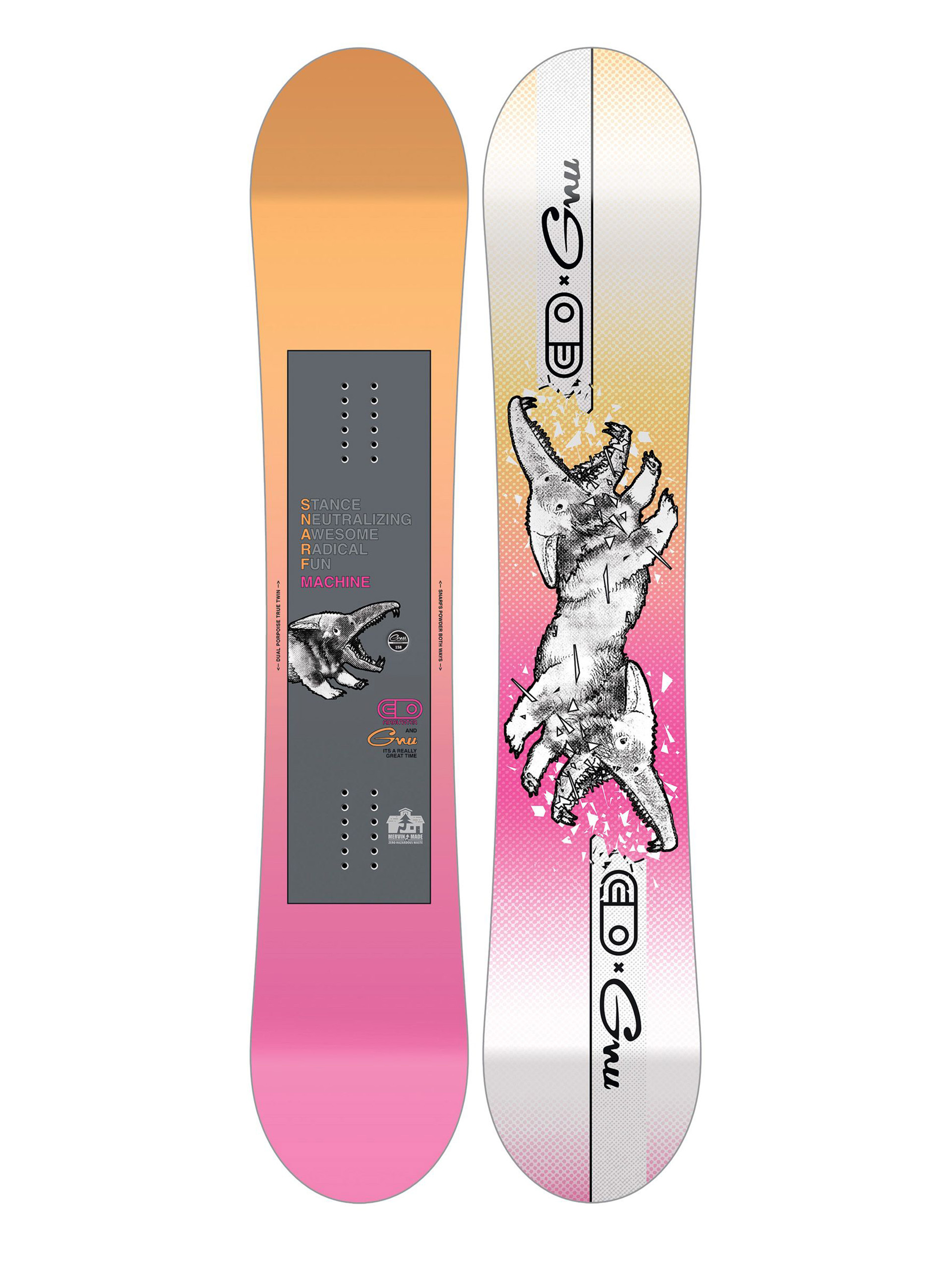 Férfi Gnu Airblaster Snarf Snowboard 