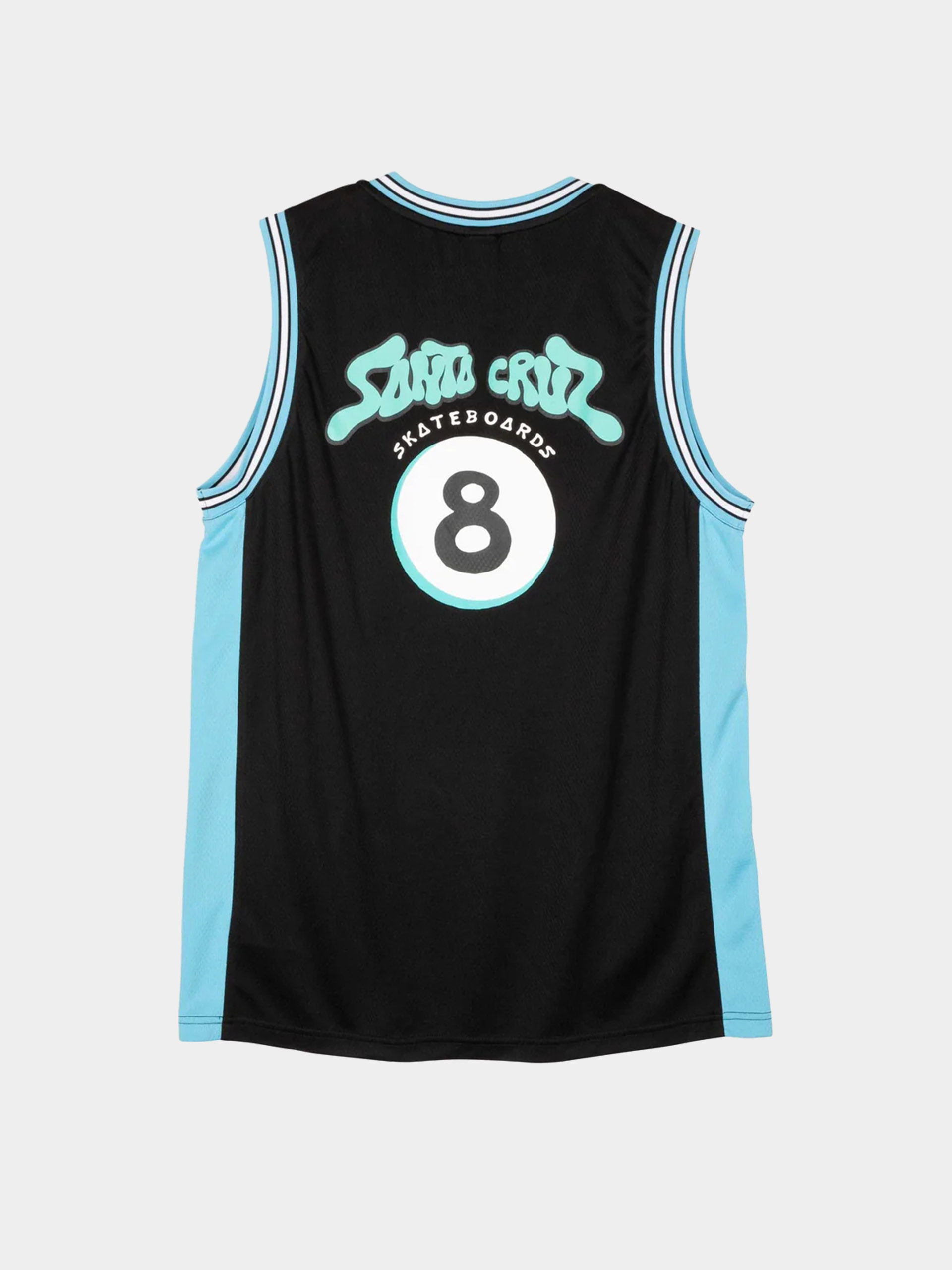 Santa Cruz Winkowski Ocho Mesh Póló (black/pool blue)