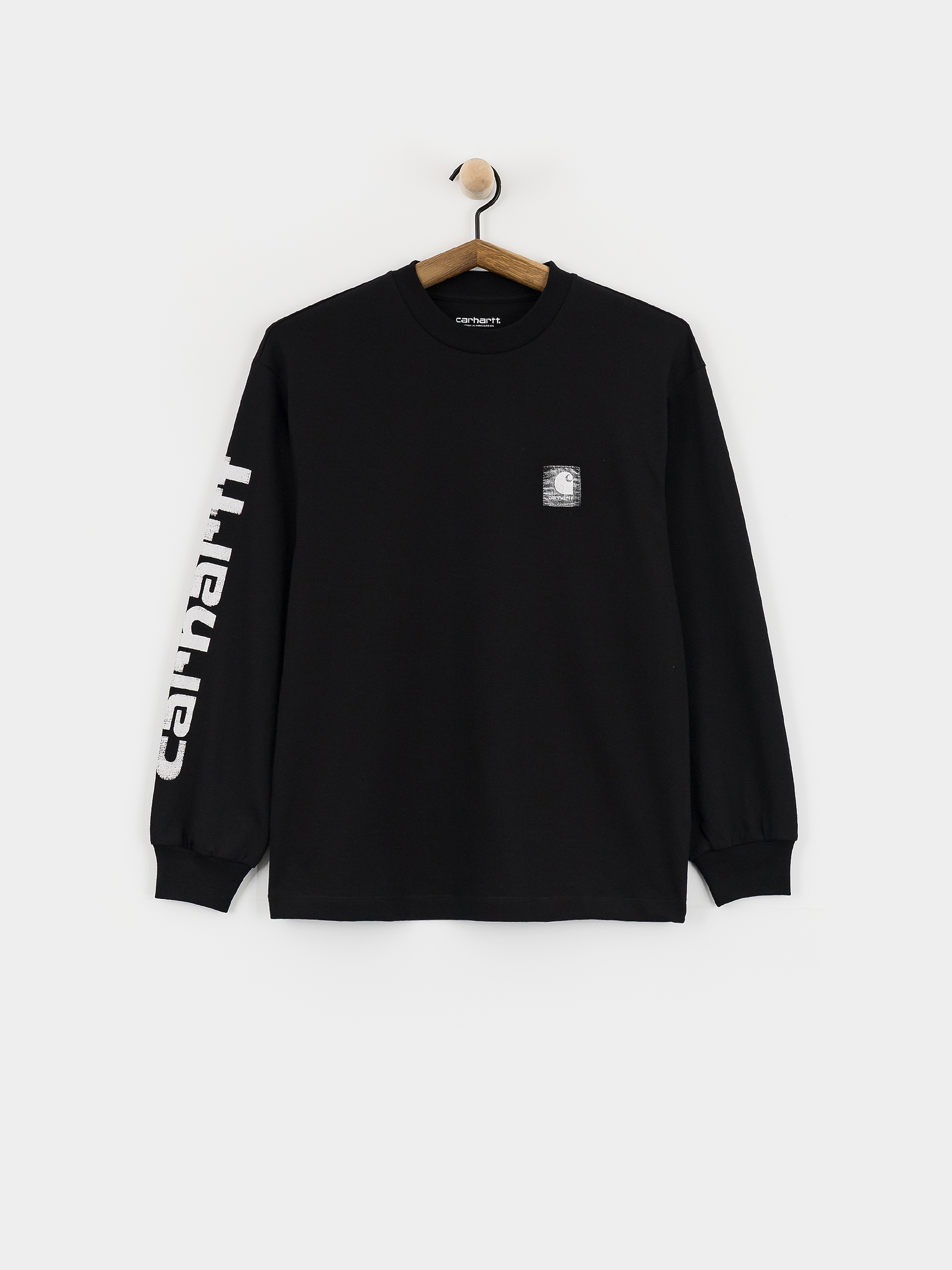 Hosszú ujjú felső Carhartt WIP Archive Script Wmn (black)