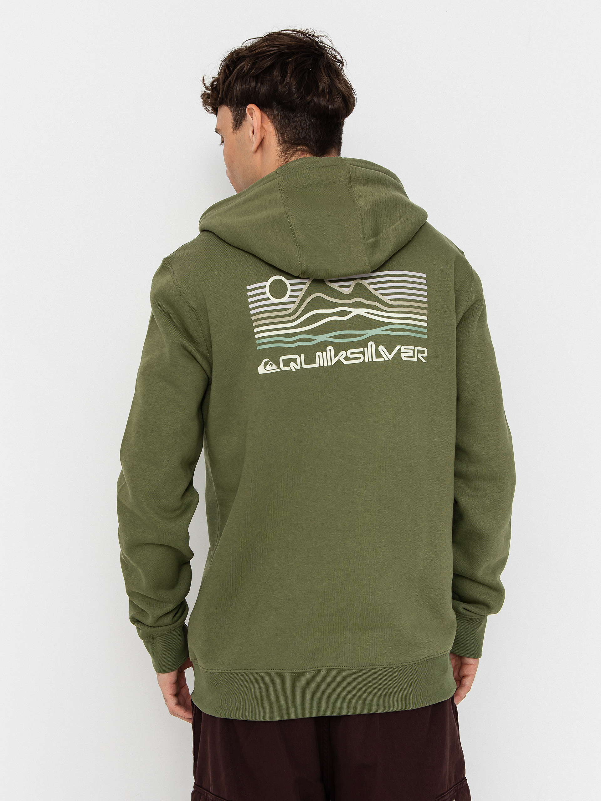 Quiksilver Light Waves HD Kapucnis pulóver (loden green)