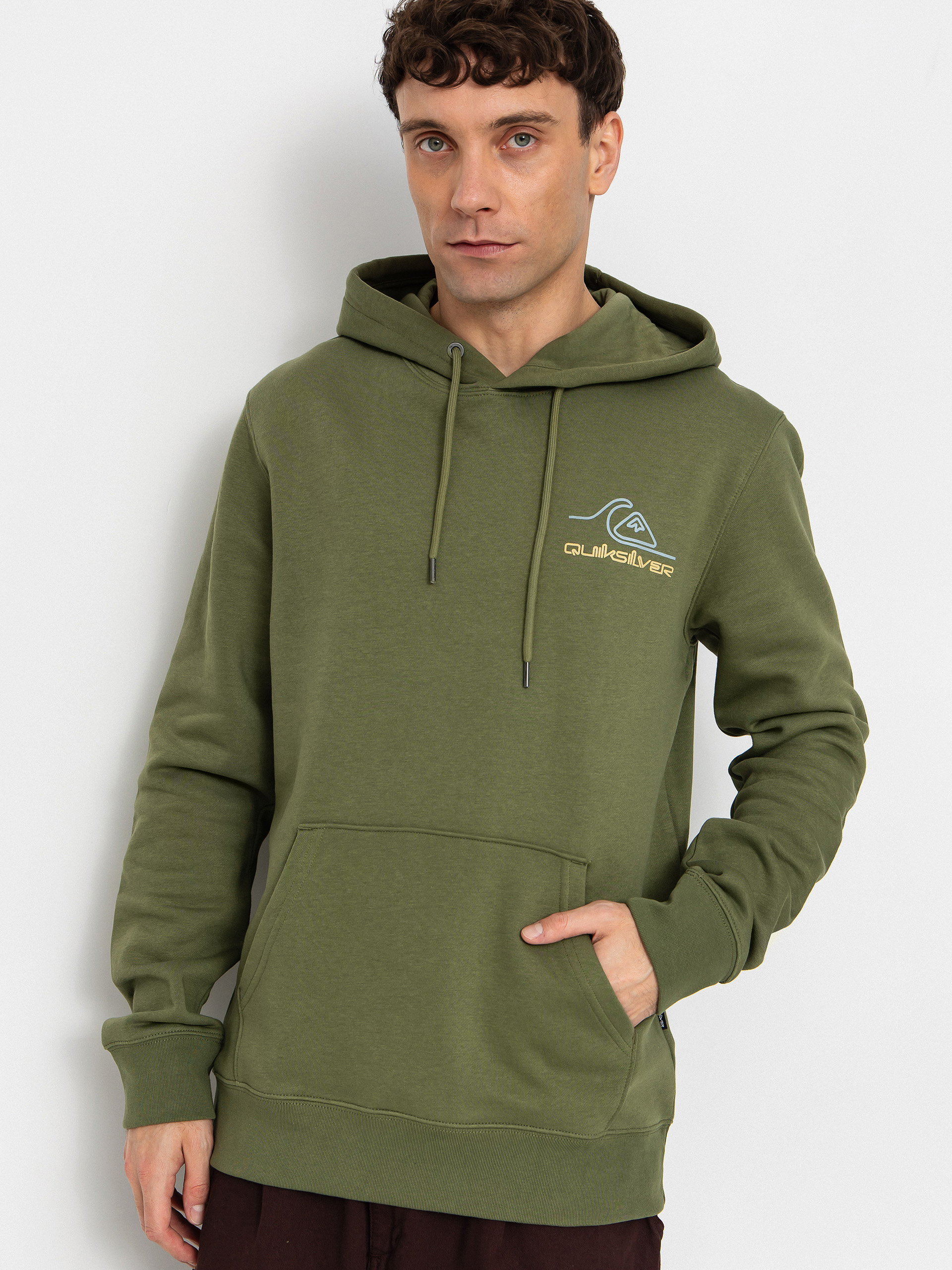 Quiksilver Light Waves HD Kapucnis pulóver (loden green)