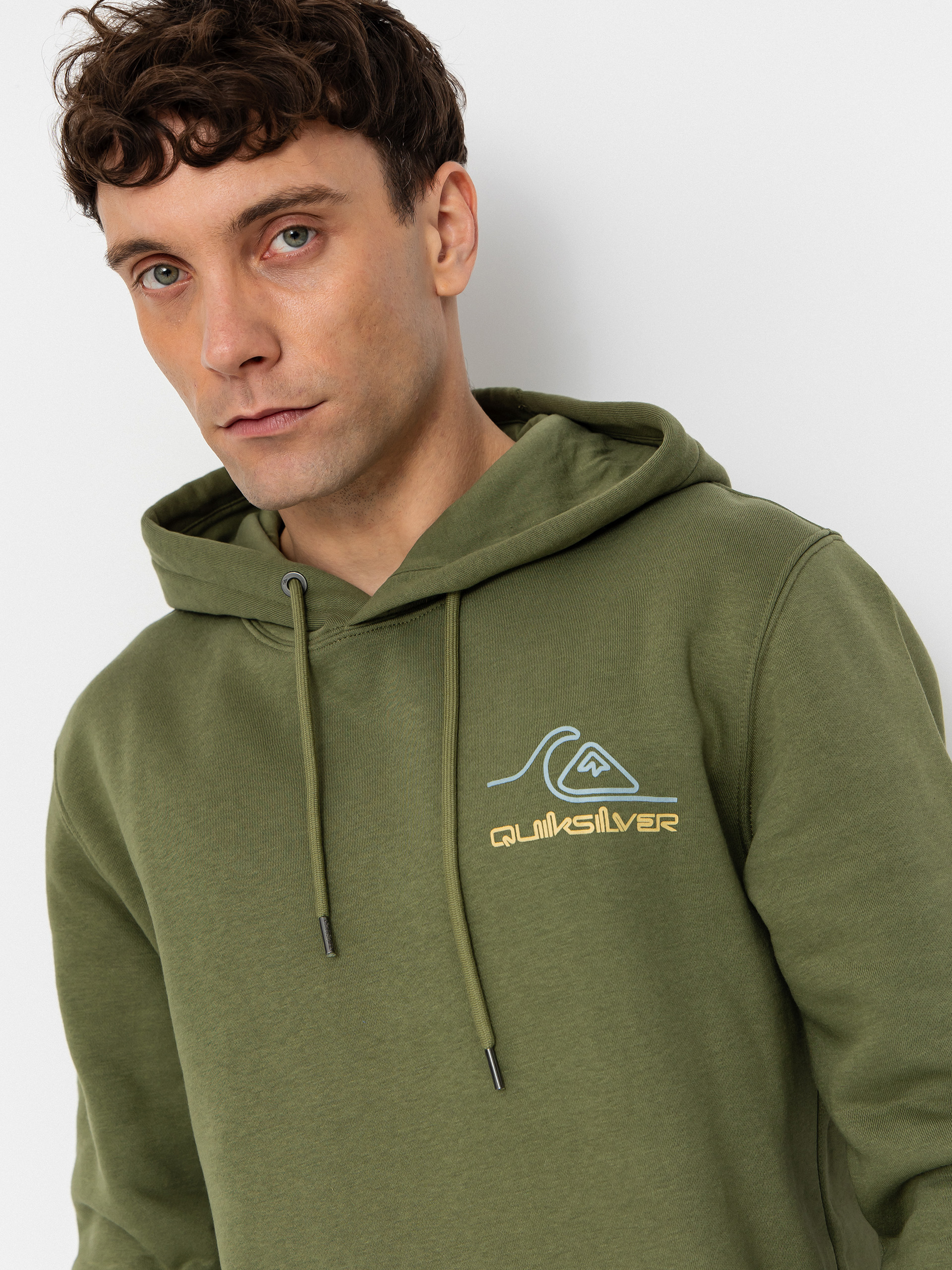 Quiksilver Light Waves HD Kapucnis pulóver (loden green)