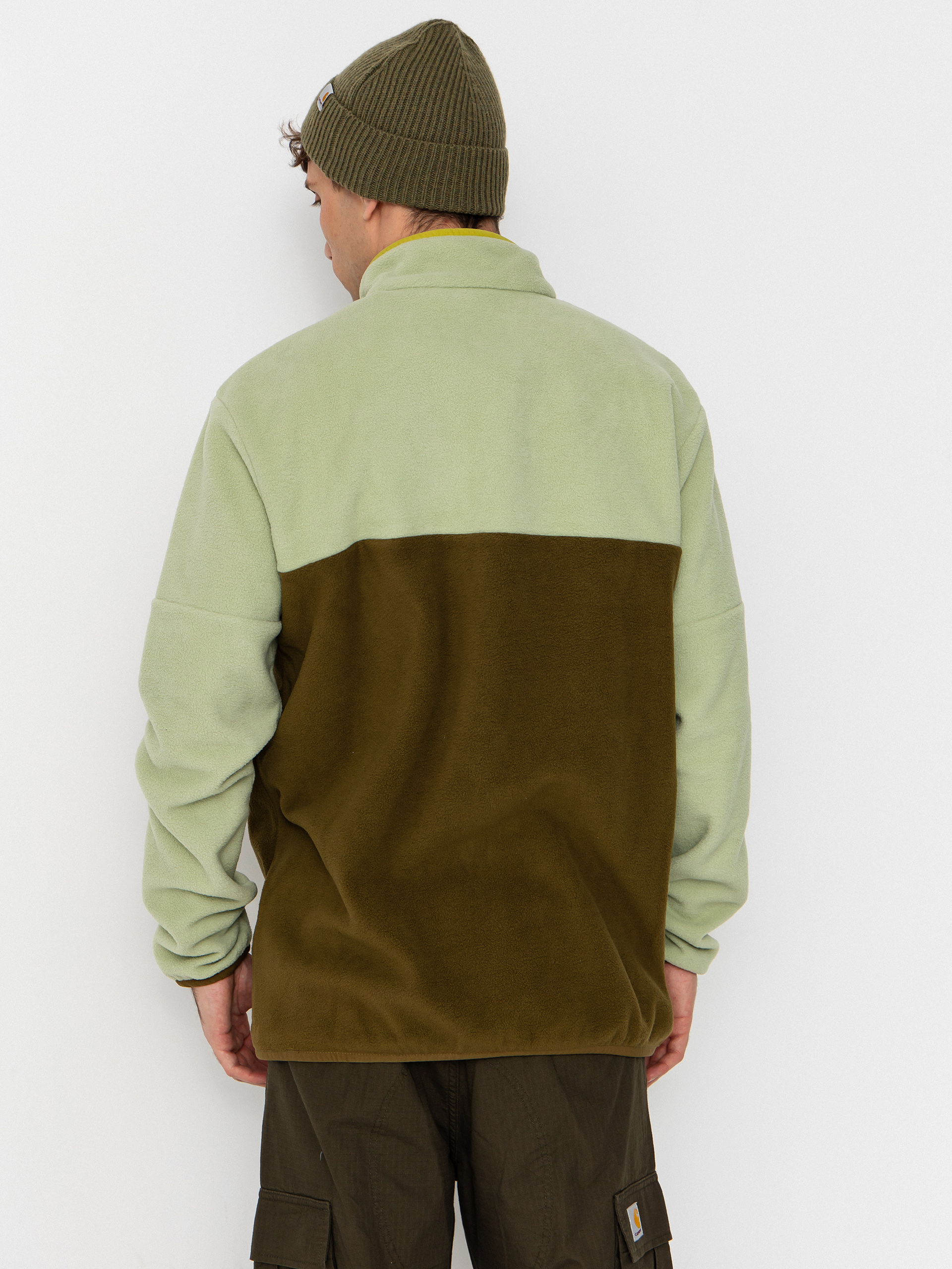 Férfi Picture Arcca 1/4 Zip Polár pulóver (tobacco)